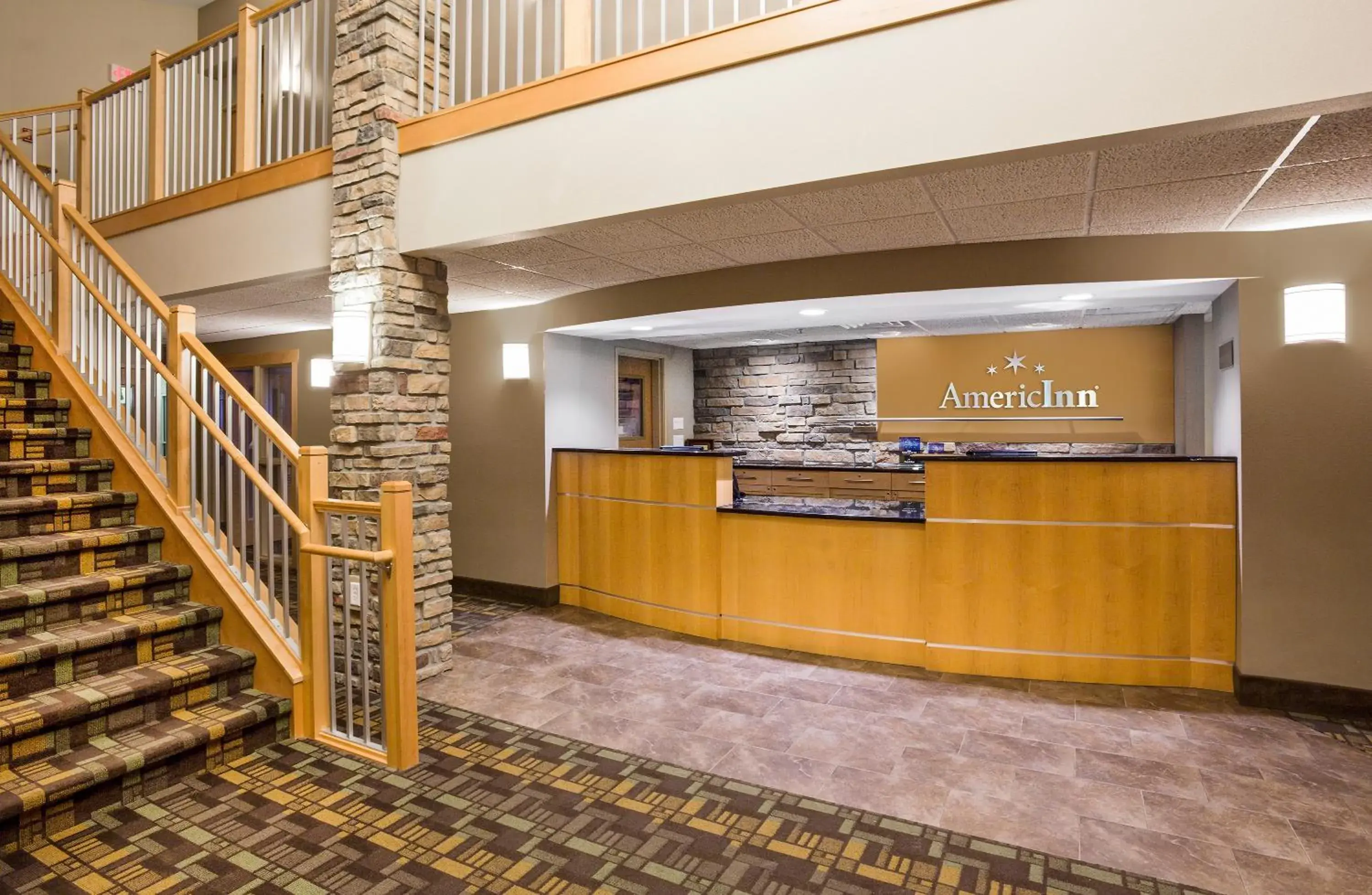 Lobby or reception, Lobby/Reception in AmericInn by Wyndham Osage