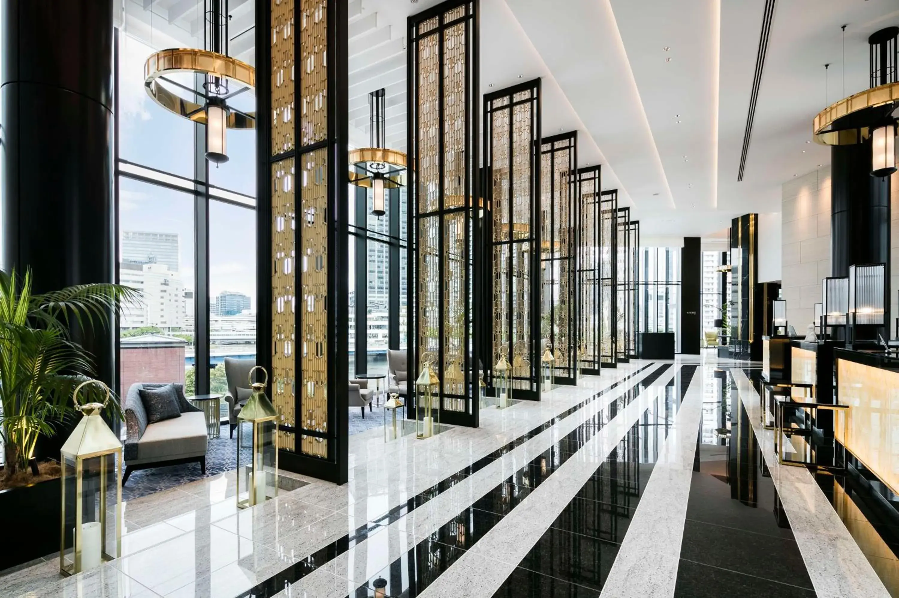 Lobby or reception in Hilton Yokohama Lobby or reception in Hilton Yokohama