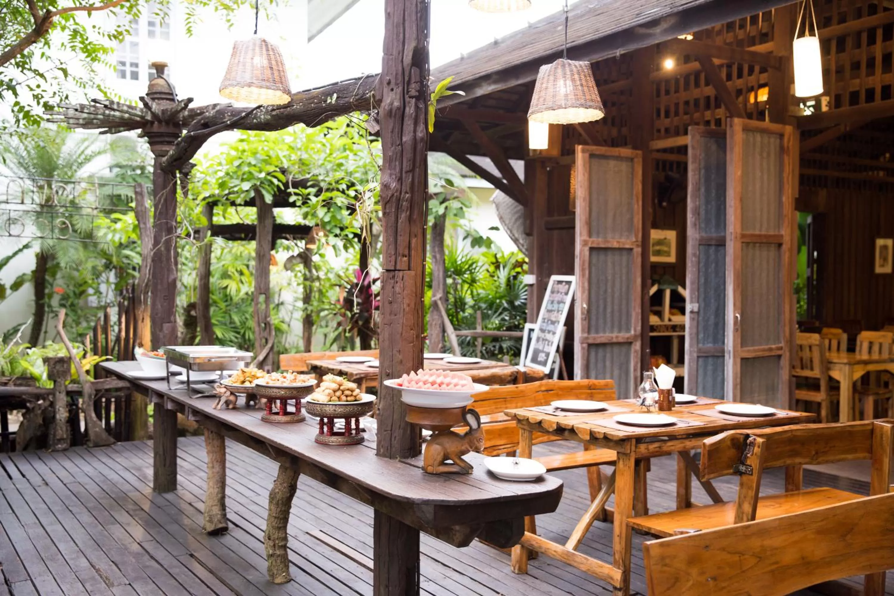 Dining area in Eco Resort Chiang Mai