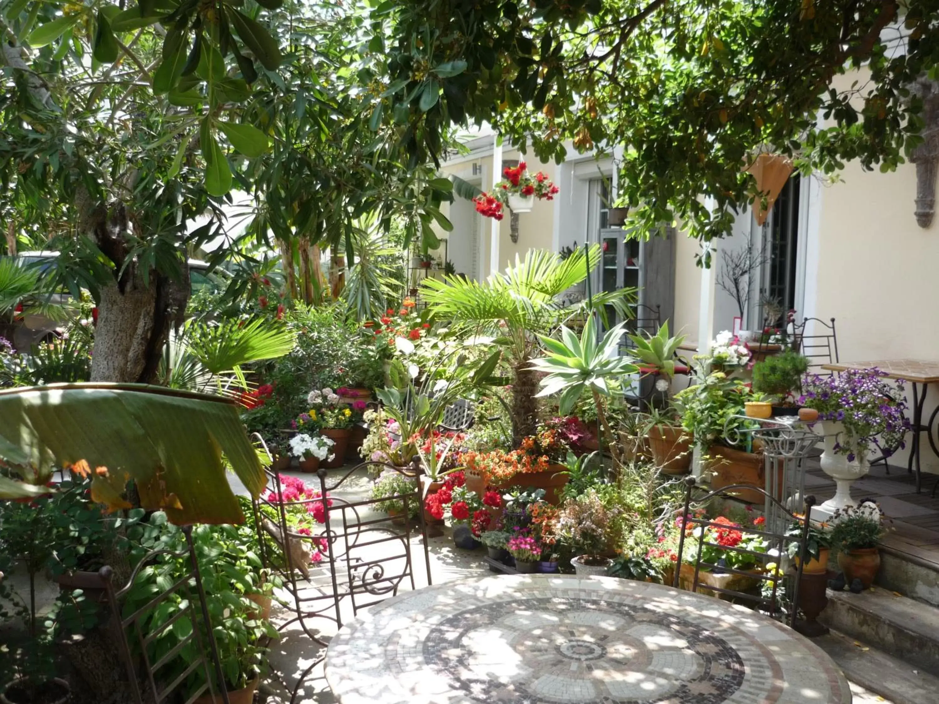 Garden, Property Building in Logis Hôtel Villa Victorine
