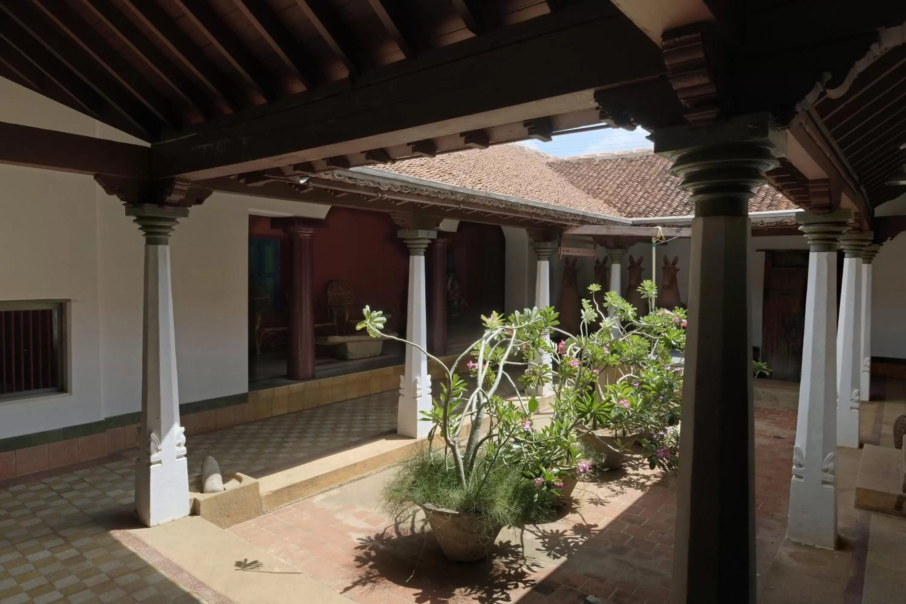 Day in Saratha Vilas Chettinad