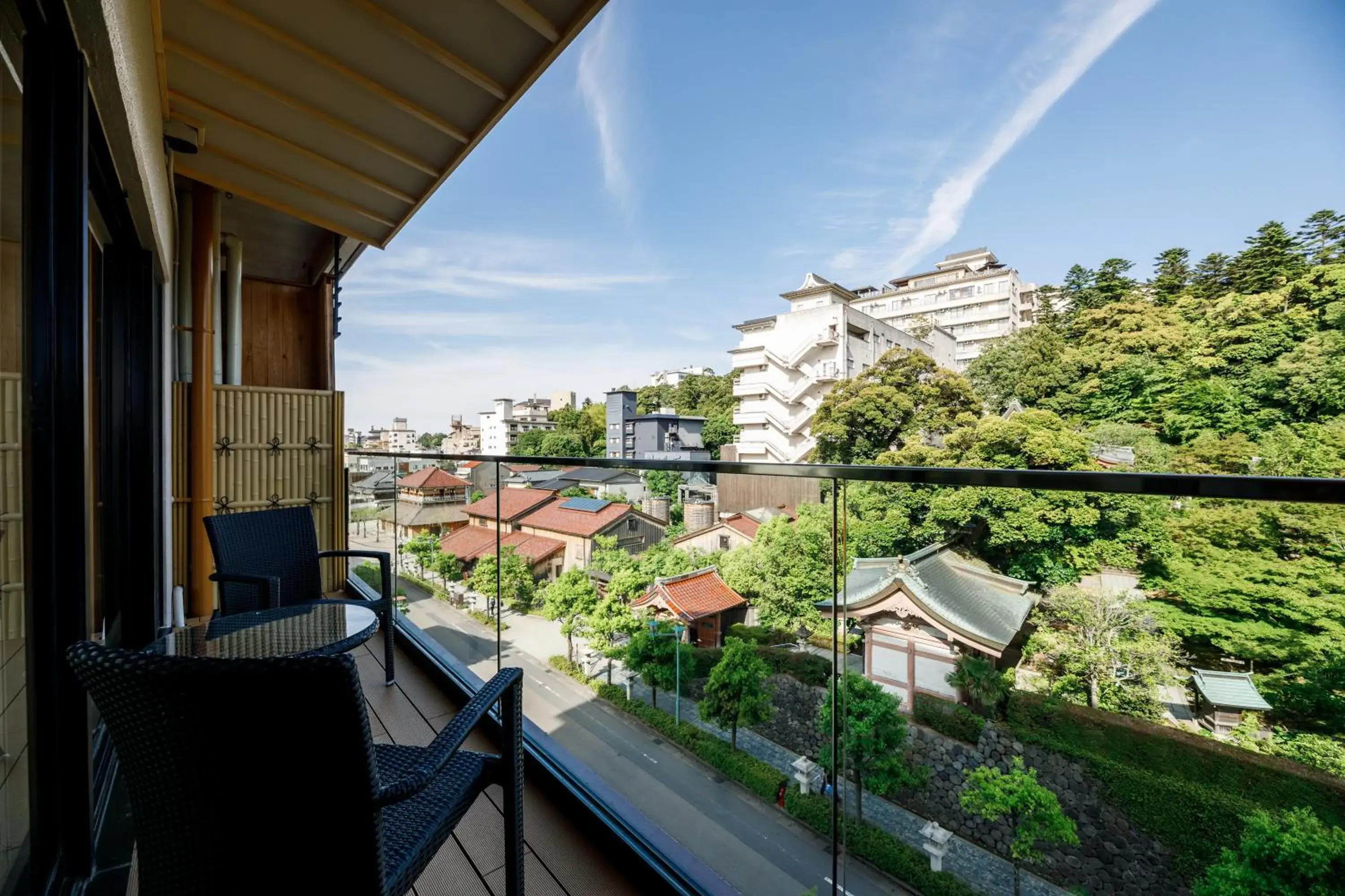 View (from property/room), Balcony/Terrace in Tachibana Shikitei