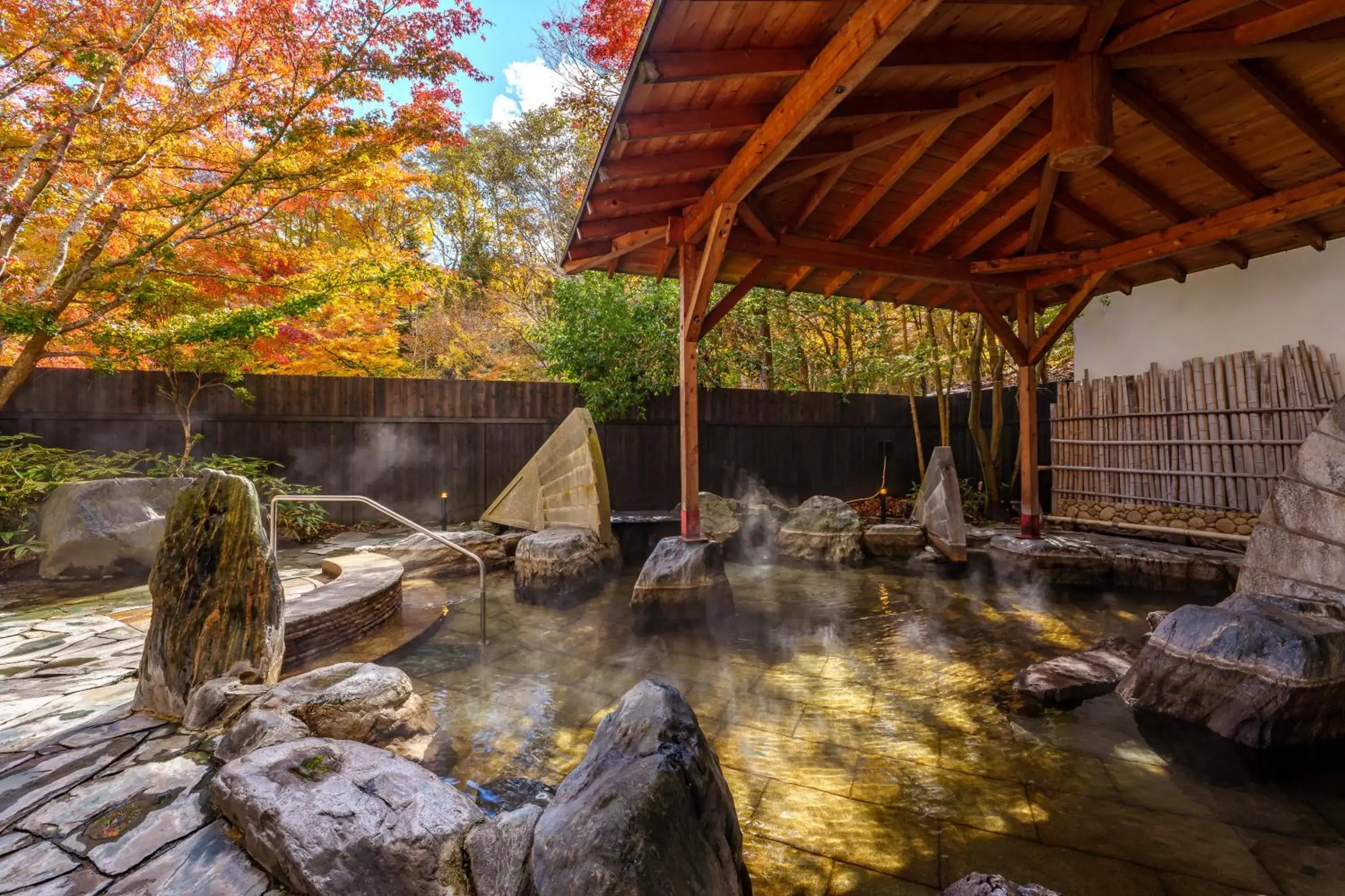 Hot Spring Bath in Kamenoi Hotel Nikko Yunishigawa