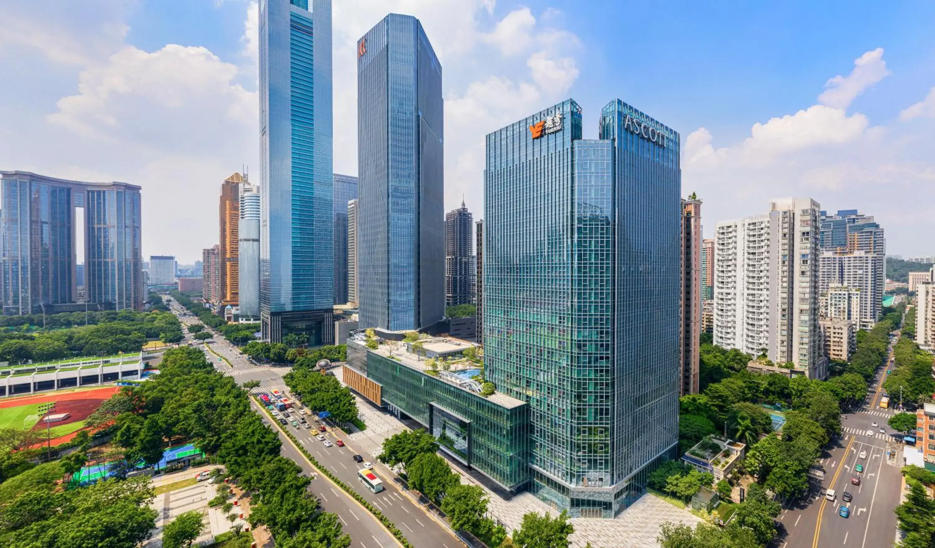 Property building, Bird's-eye View in Ascott ICC Guangzhou