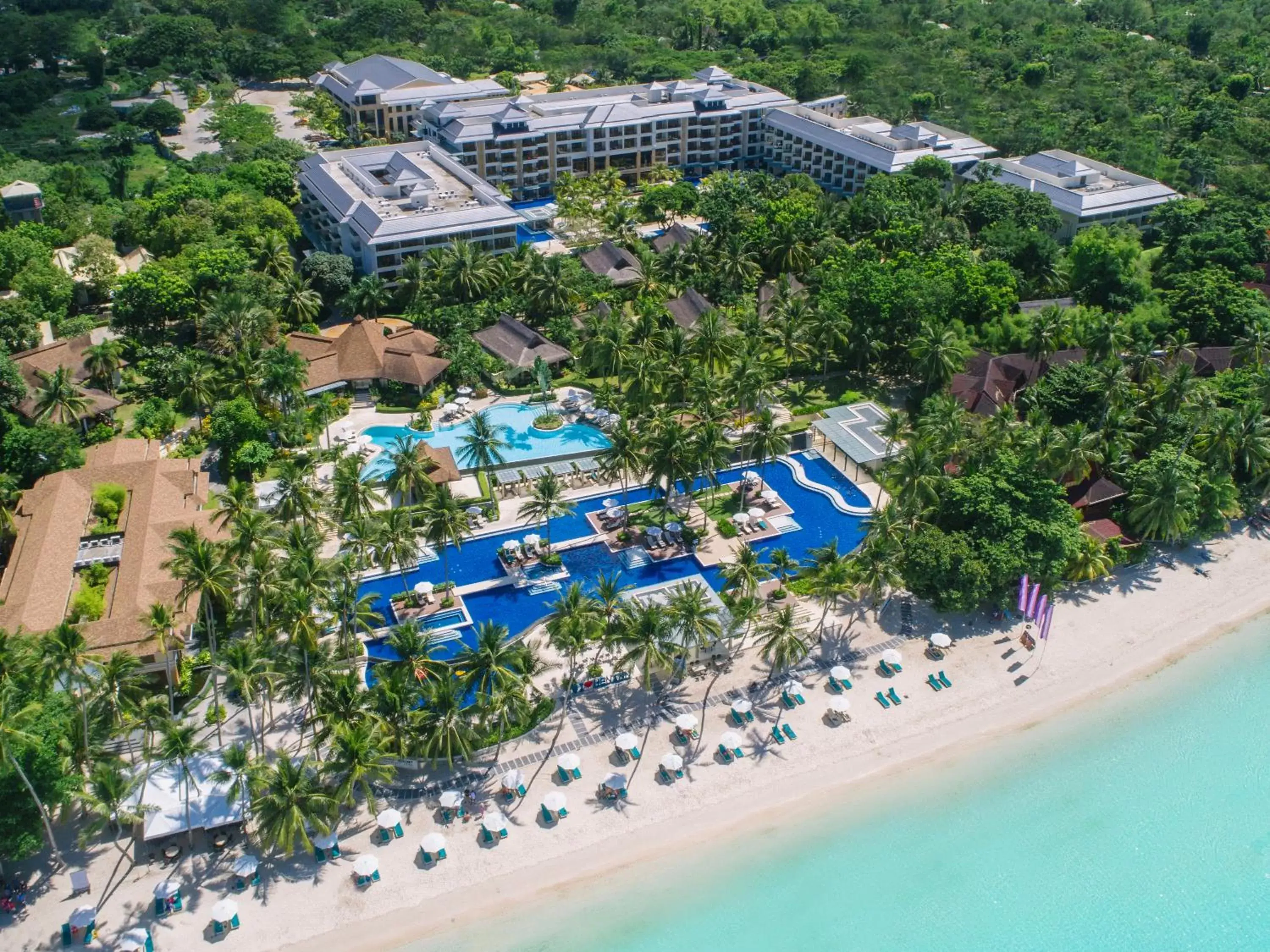 Bird's eye view, Bird's-eye View in Henann Resort Alona Beach