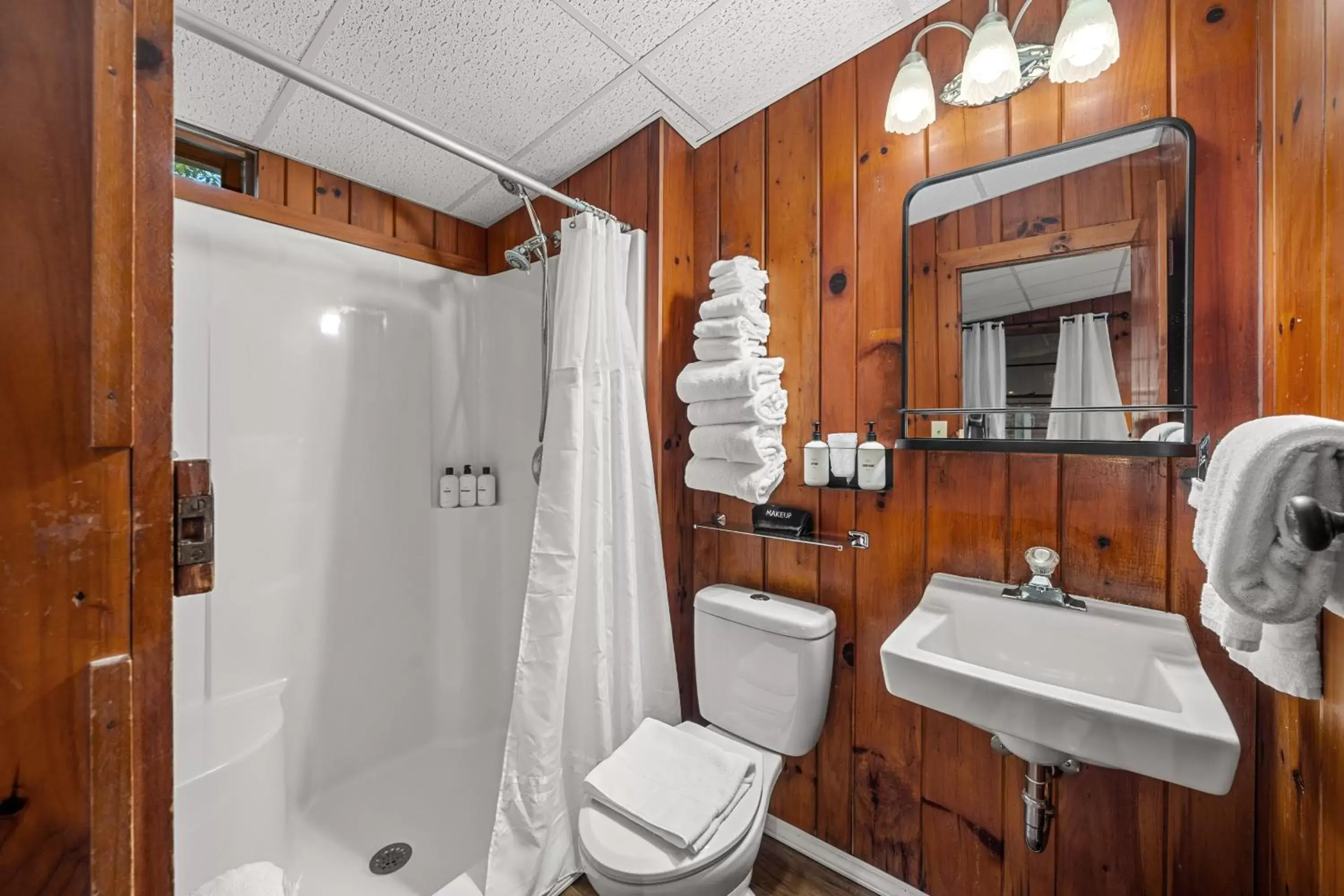 Shower, Bathroom in CedarWood Inn