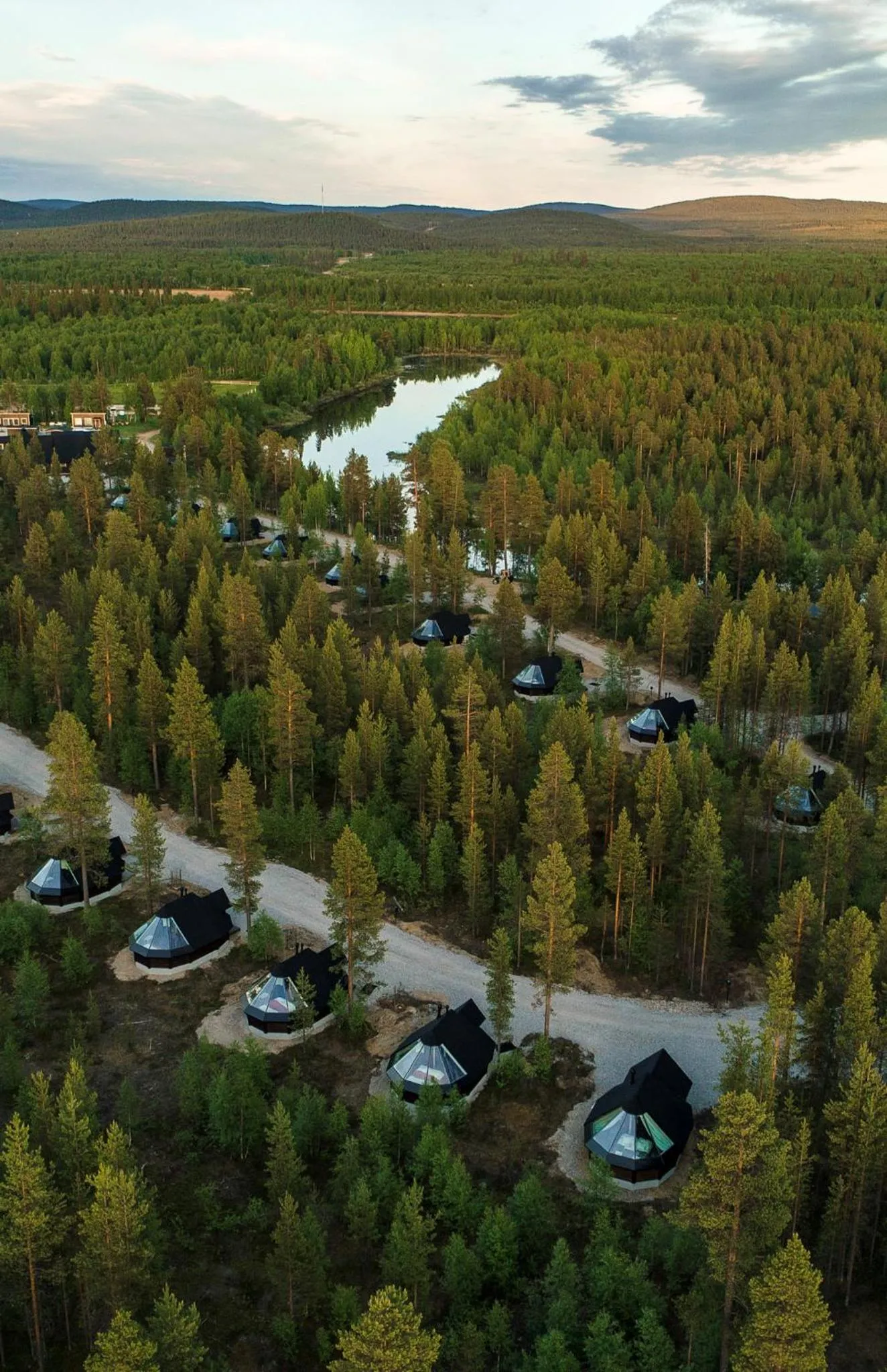 Bird's eye view in Aurora Village Ivalo