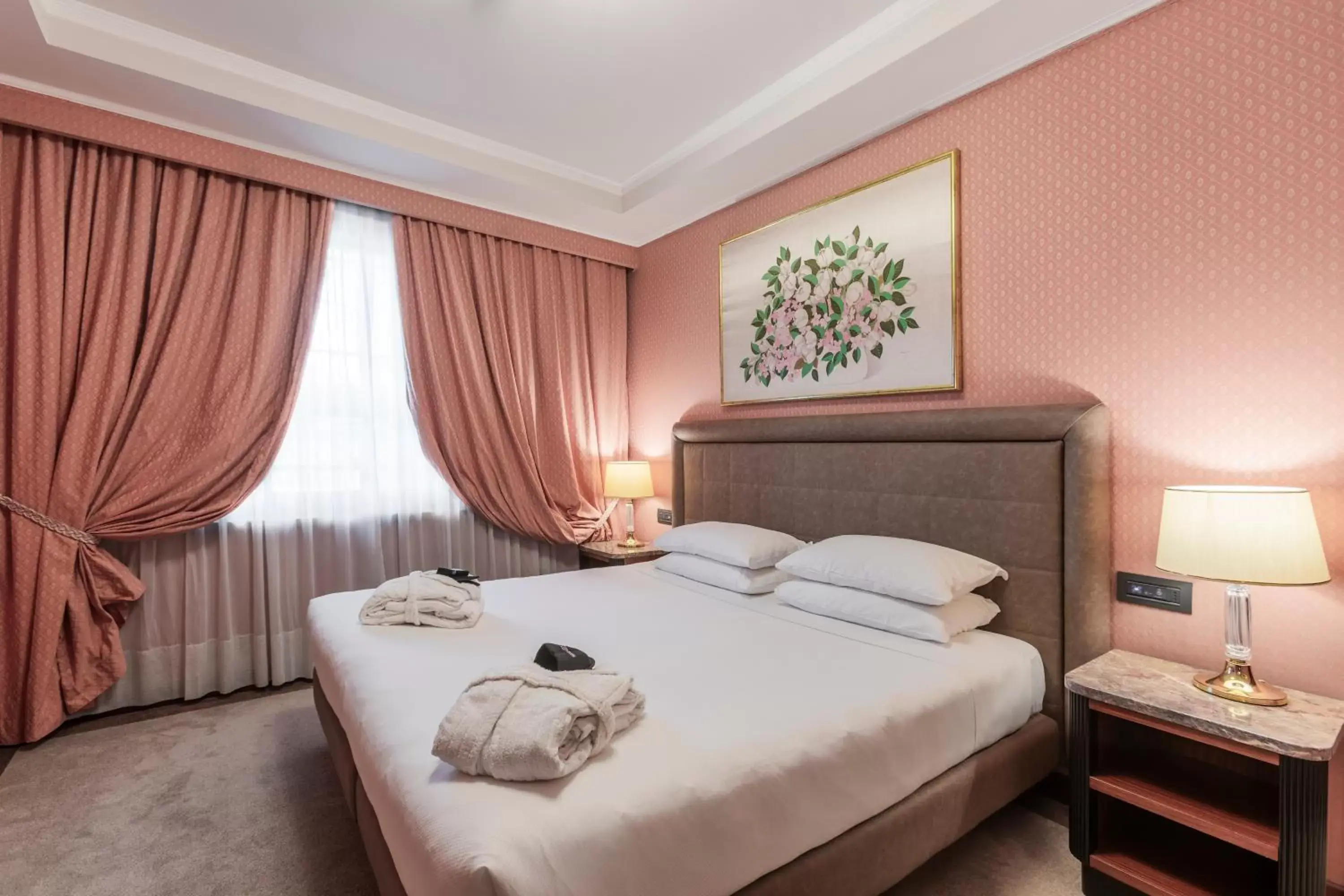 Bed in Doria Grand Hotel