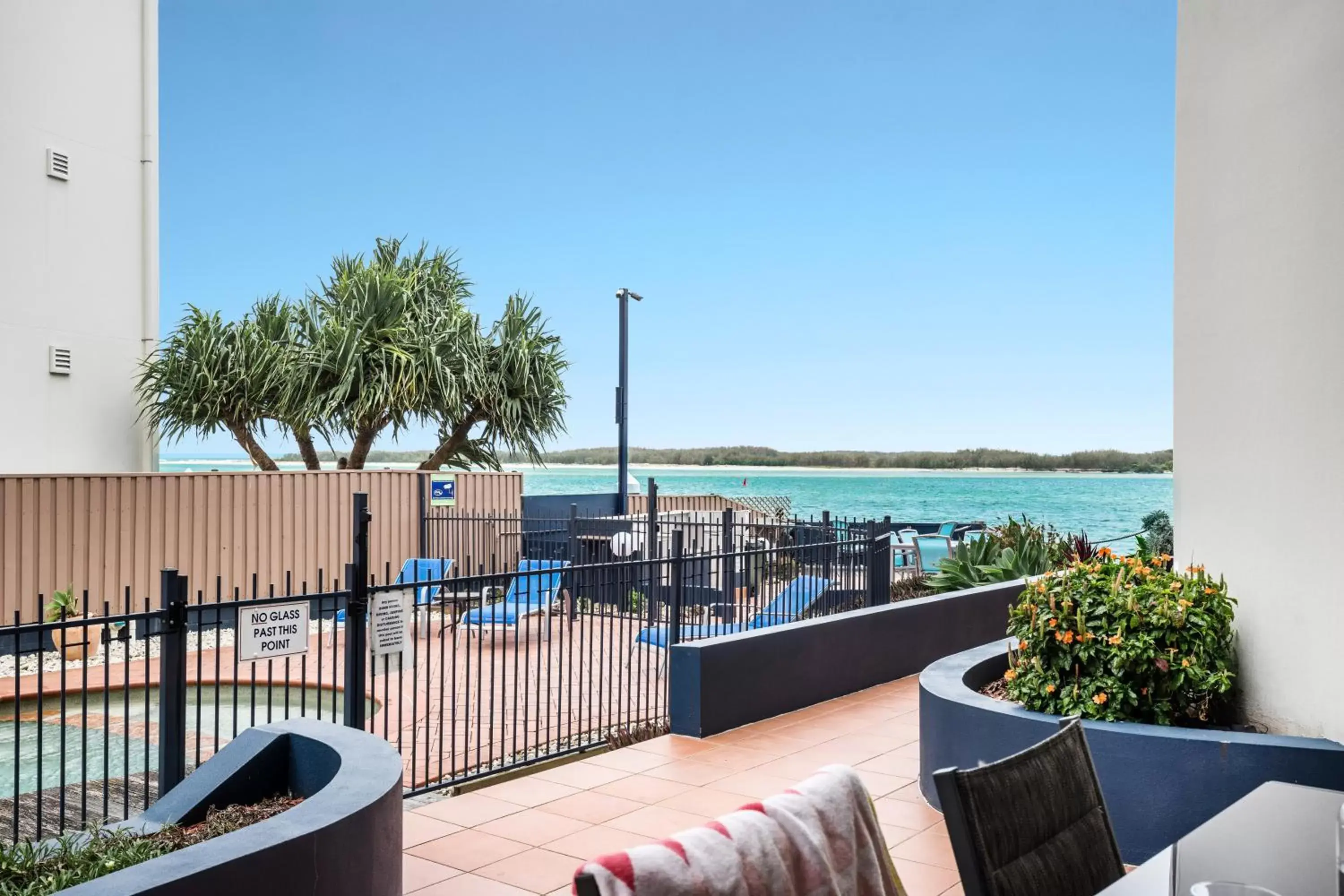 Patio in Watermark Resort Caloundra