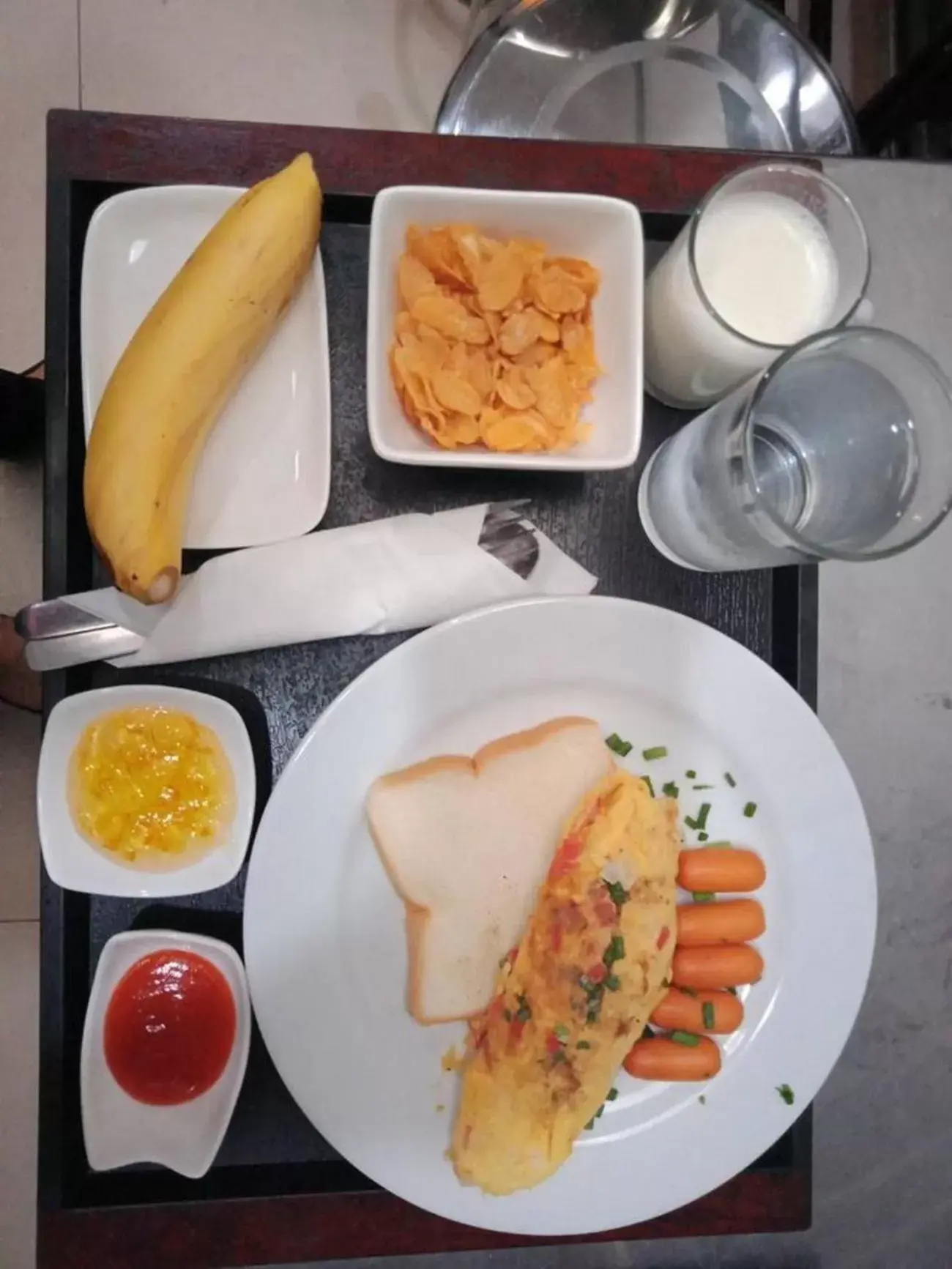 American breakfast, Food in Klean Residence Hotel