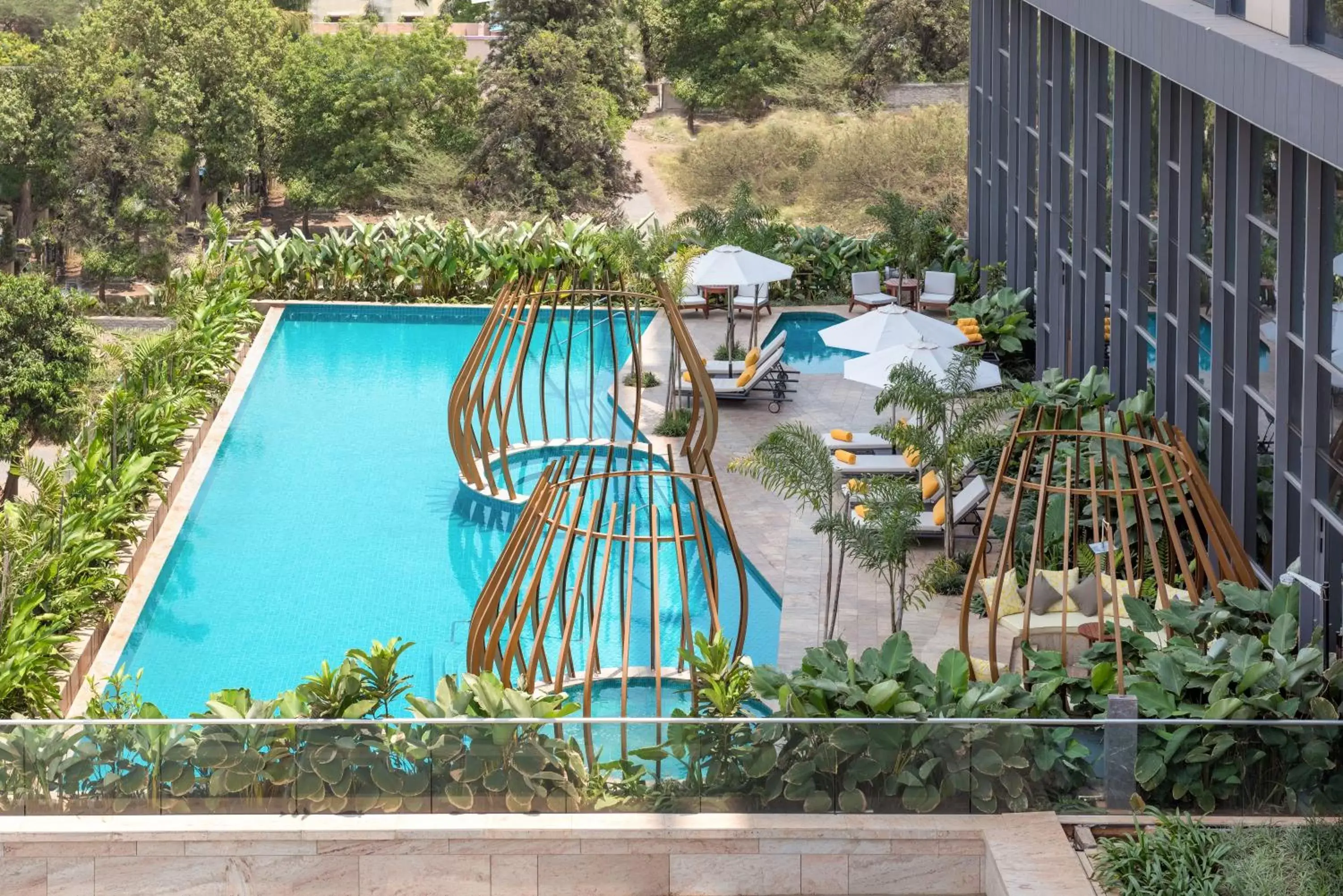 Swimming pool, Pool View in Radisson Blu Hotel & Spa, Nashik