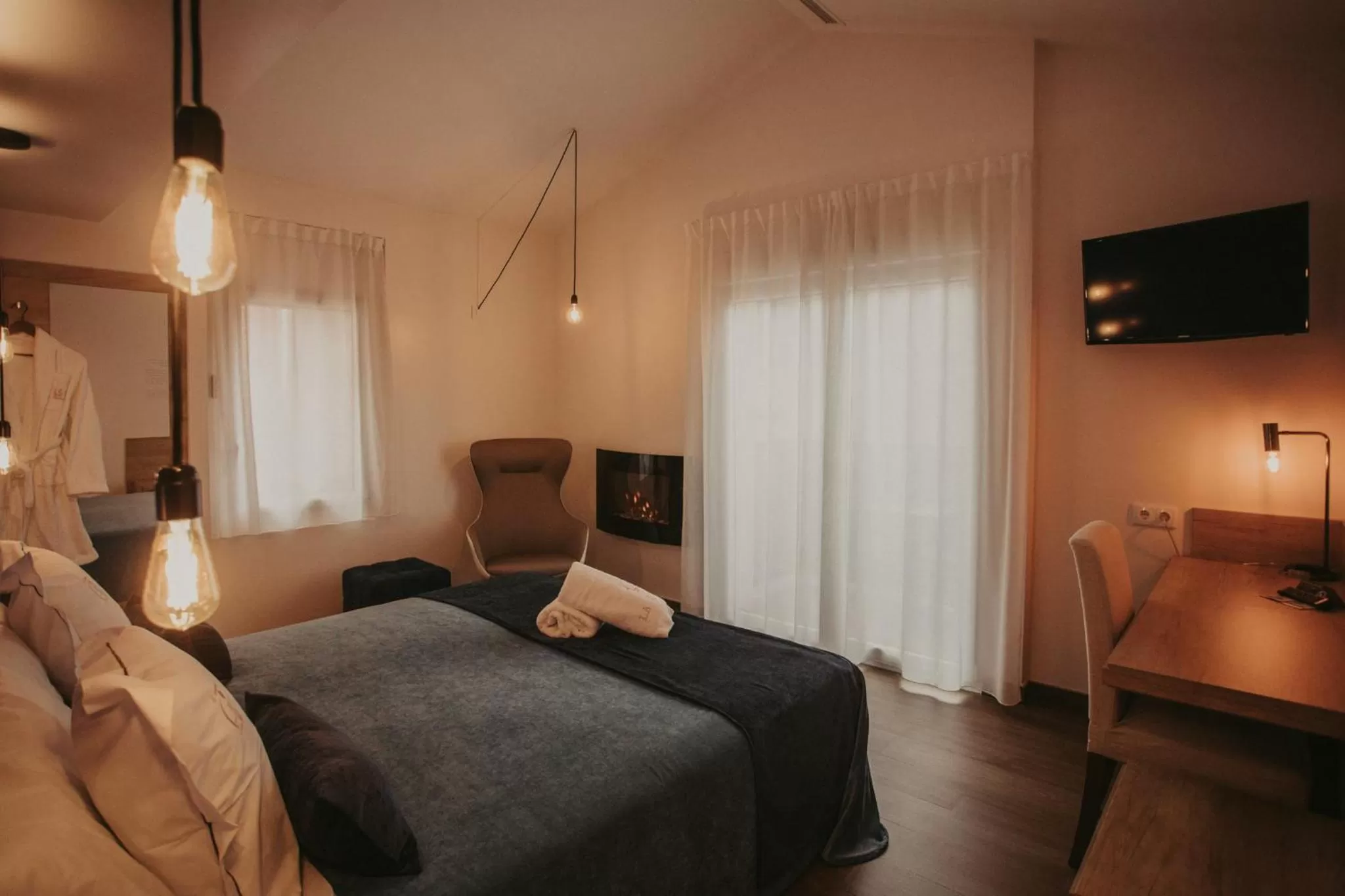 Bed in La Trobada Hotel Boutique