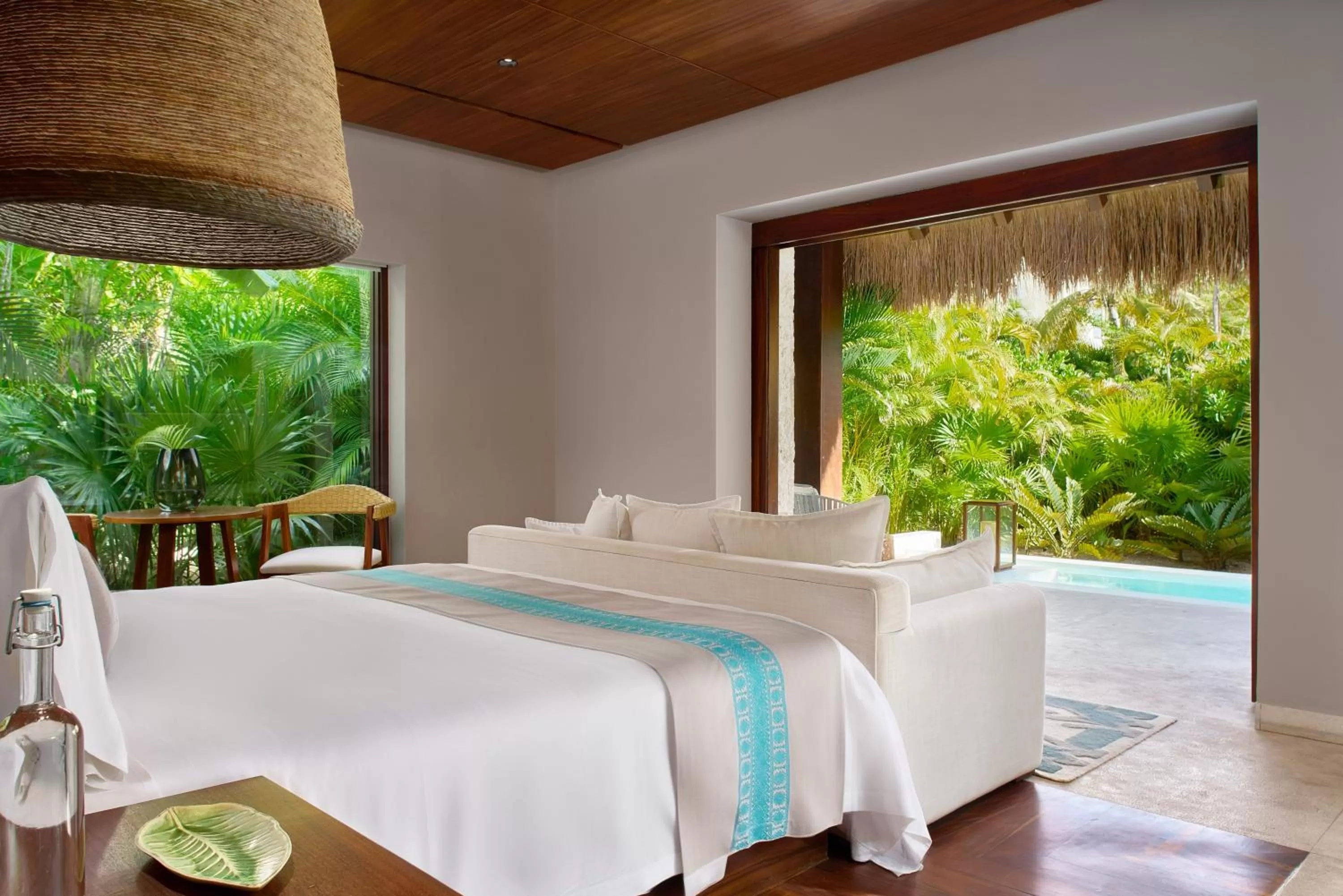 Bed in Chablé Maroma