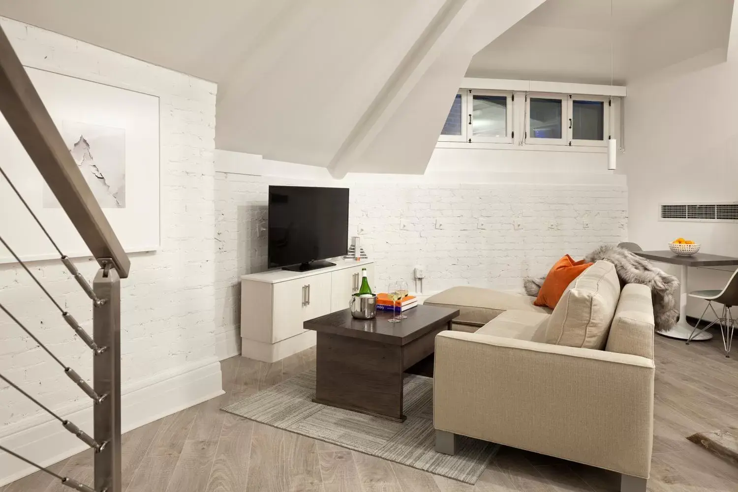 Living room, Seating Area in Placemakr Dupont Circle