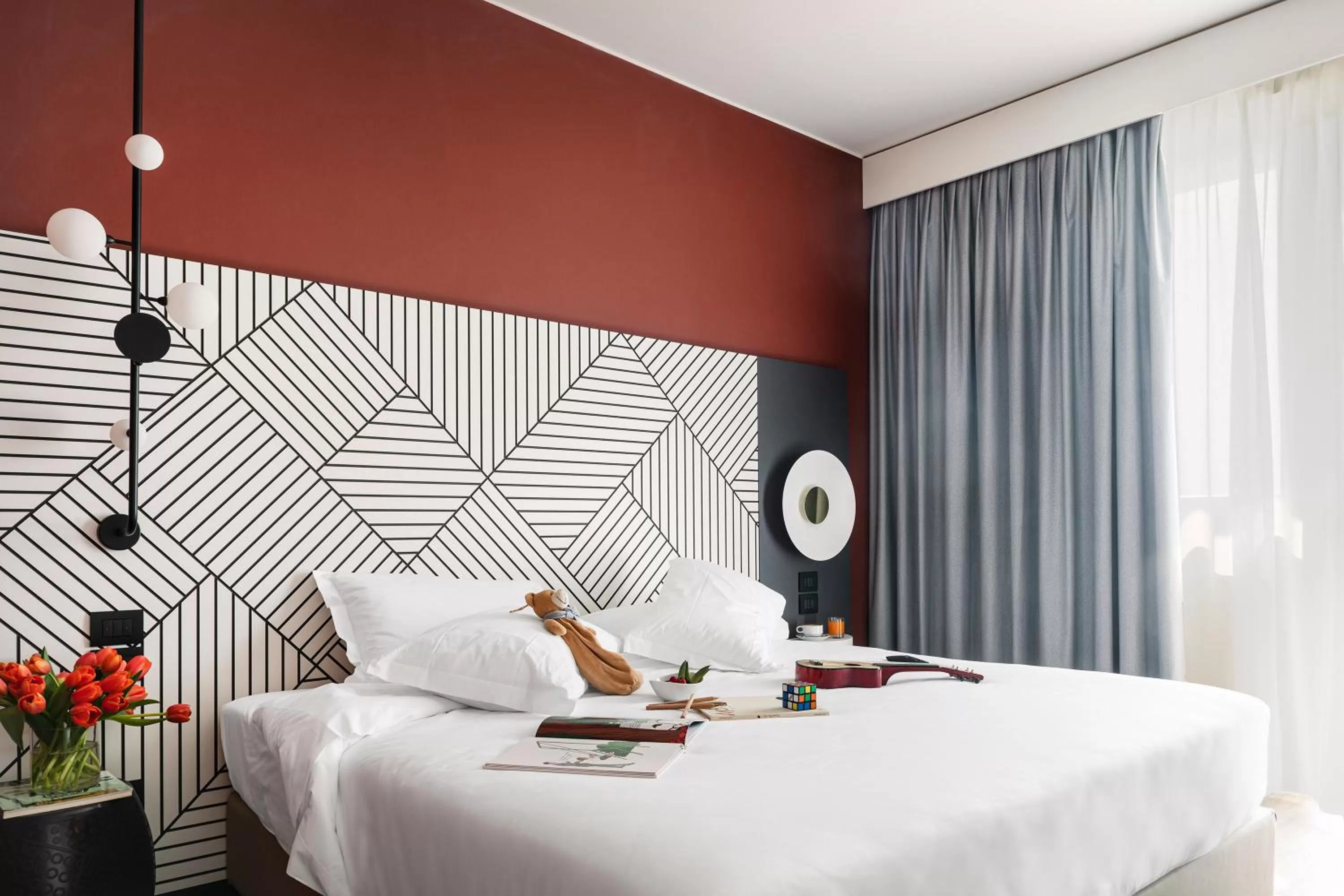 Bed in Quark Hotel Milano