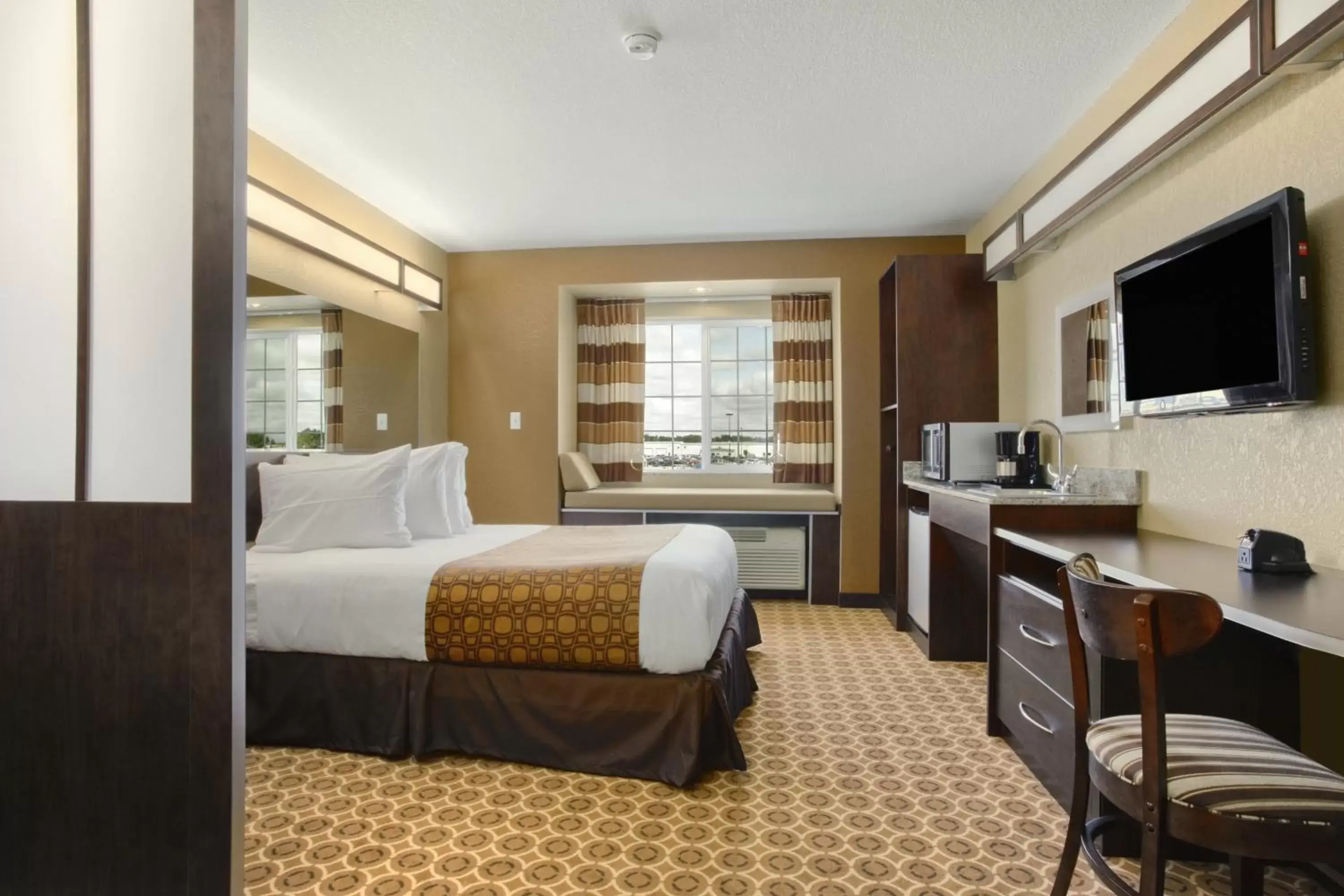 TV and multimedia, Bed in Microtel Inn & Suites by Wyndham Williston