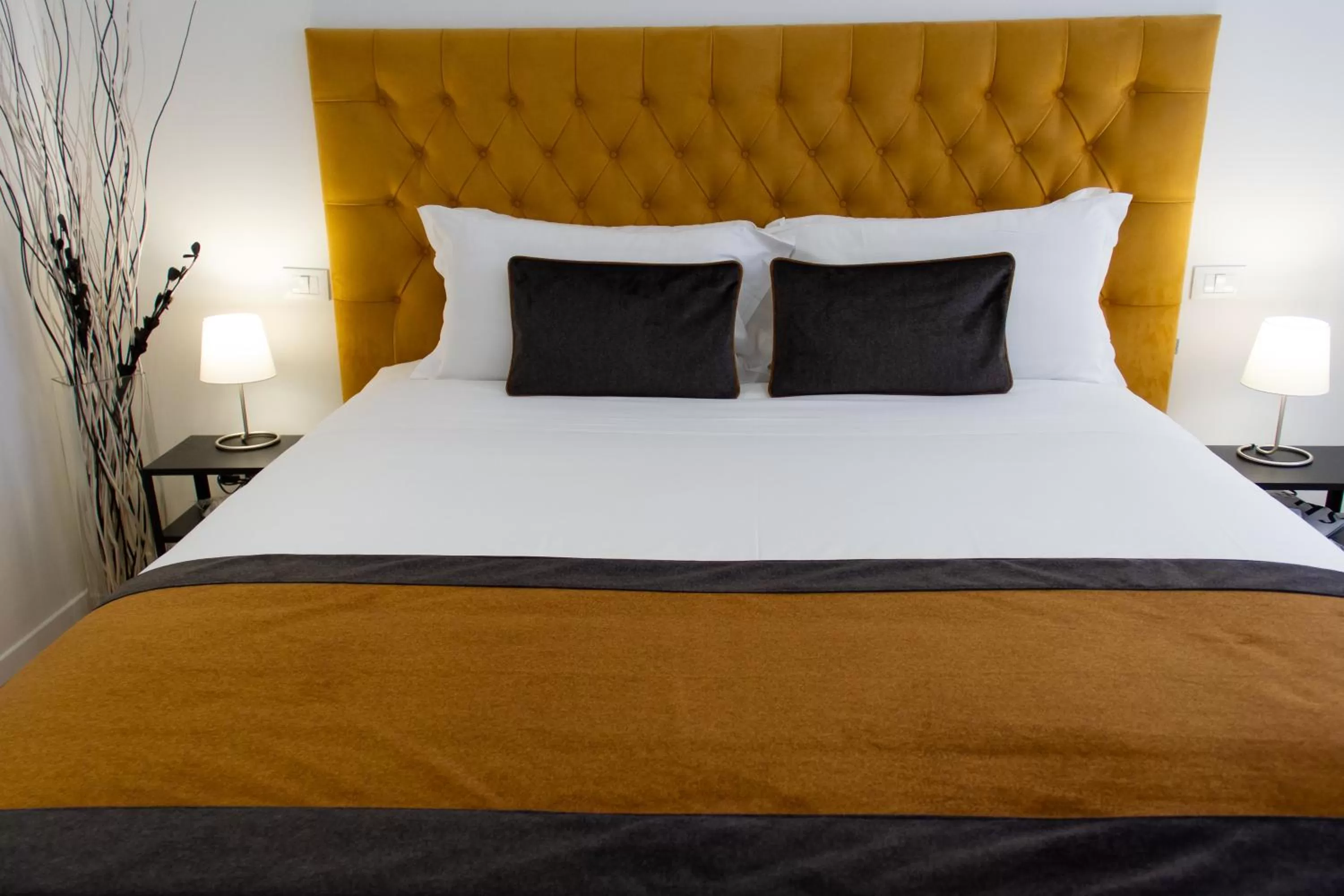 Bed in Michelangelo Vatican Rooms