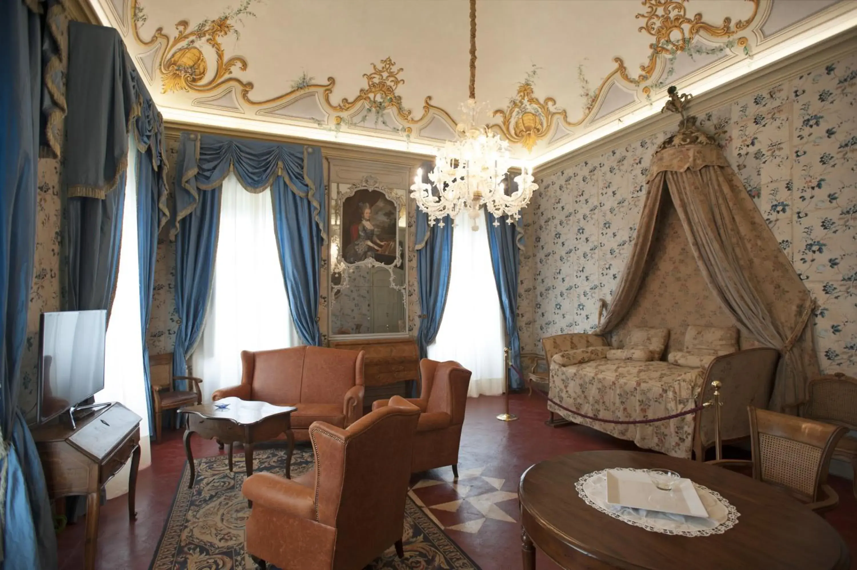 Living room, Seating Area in Castello di Guarene