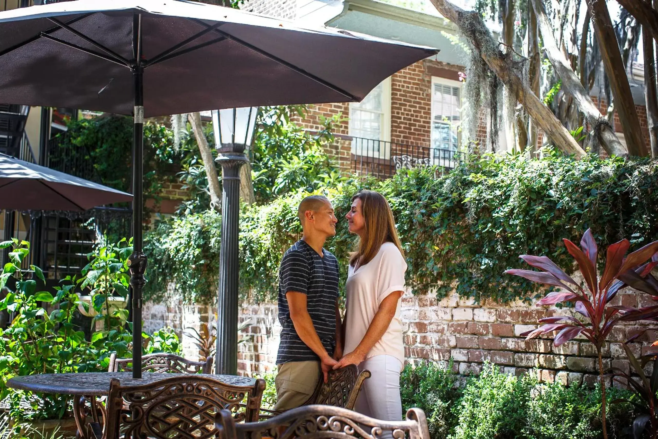 Garden in Eliza Thompson House, Historic Inns of Savannah Collection