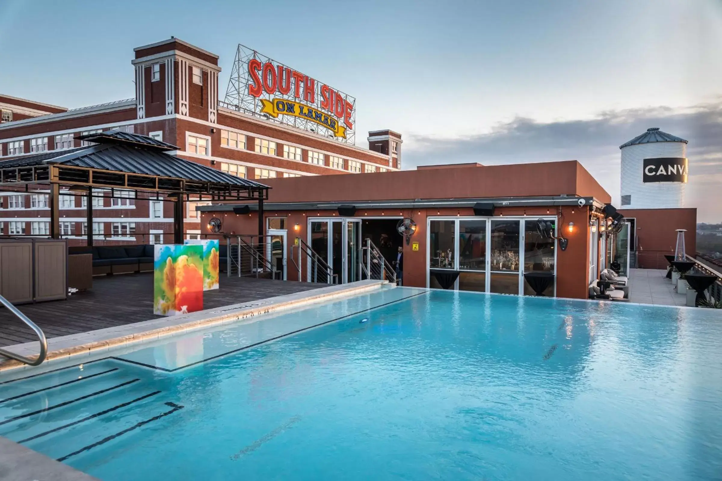 Property building, Swimming Pool in Canvas Hotel Dallas