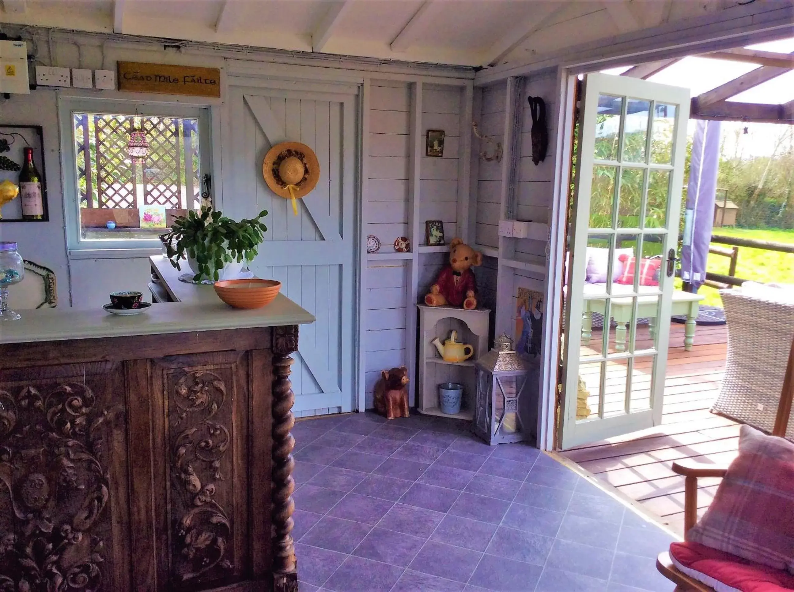 Seating area in Bosvean House Bed & Breakfast