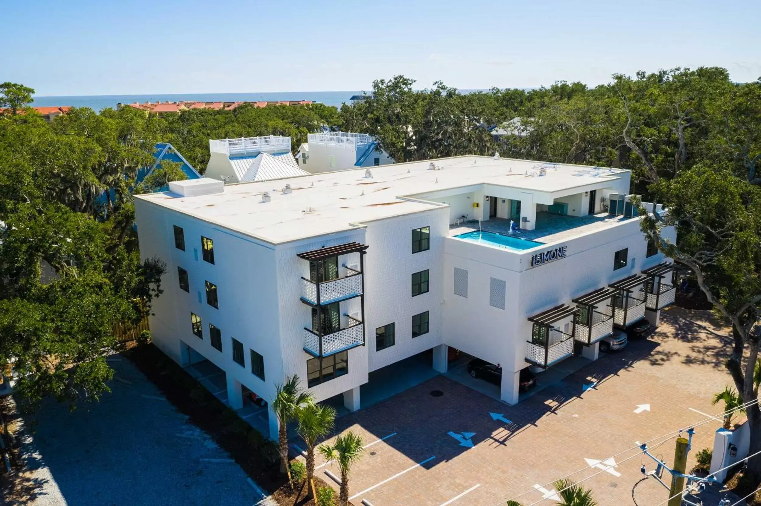 Property building, Bird's-eye View in Hotel Simone