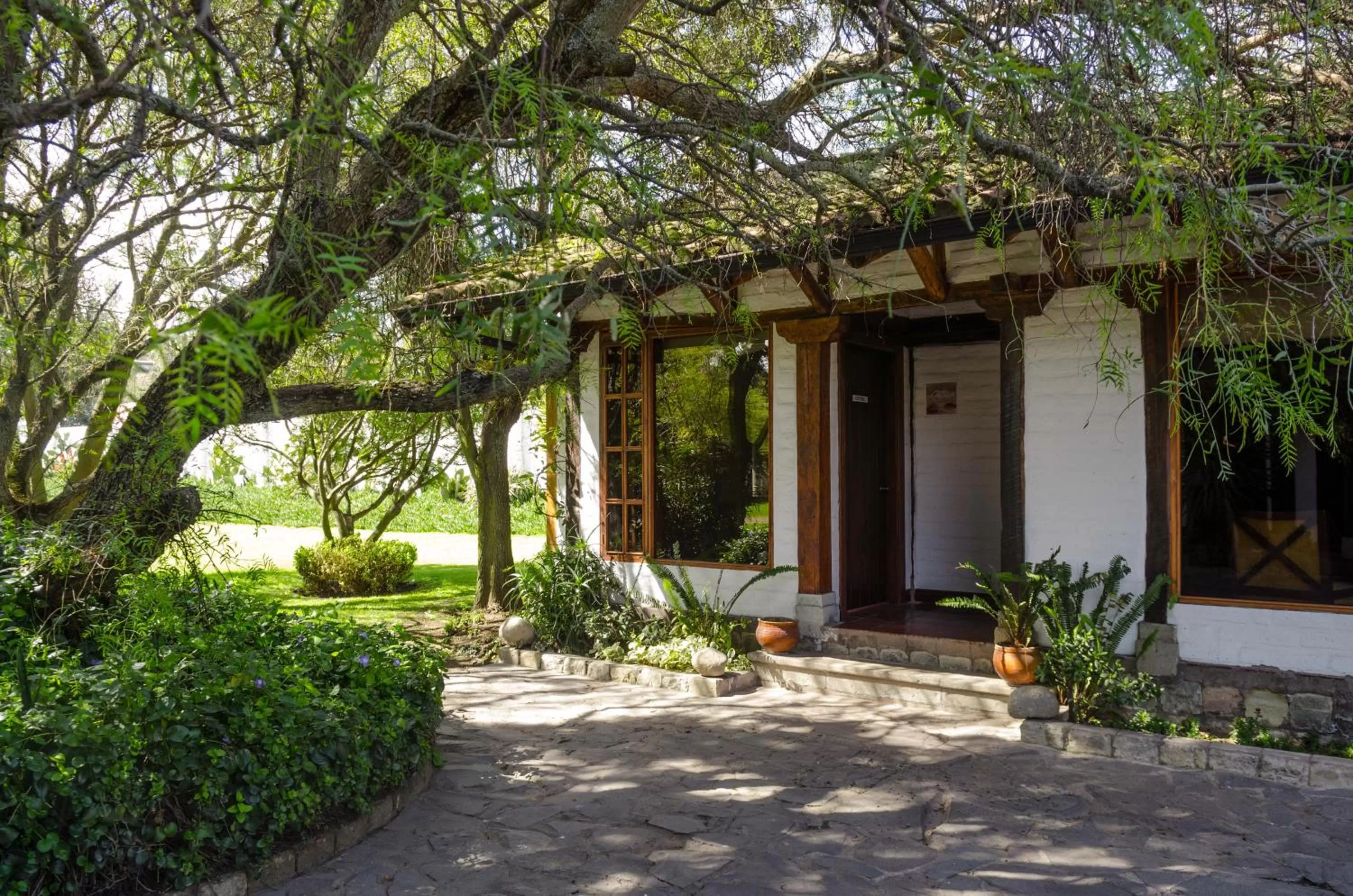 Garden in Hotel Hacienda Abraspungo