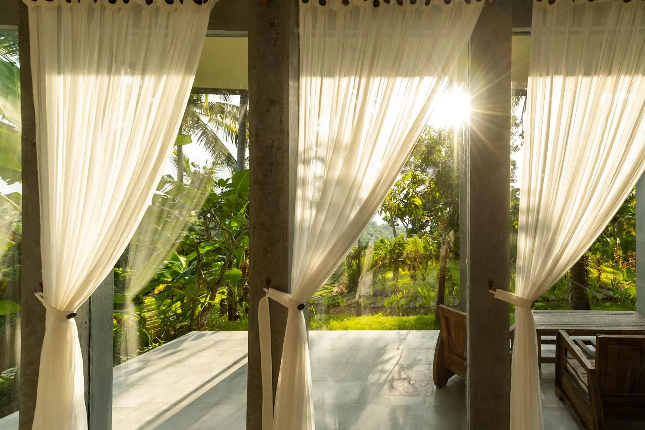 Garden view in Tanah Damai Hotel