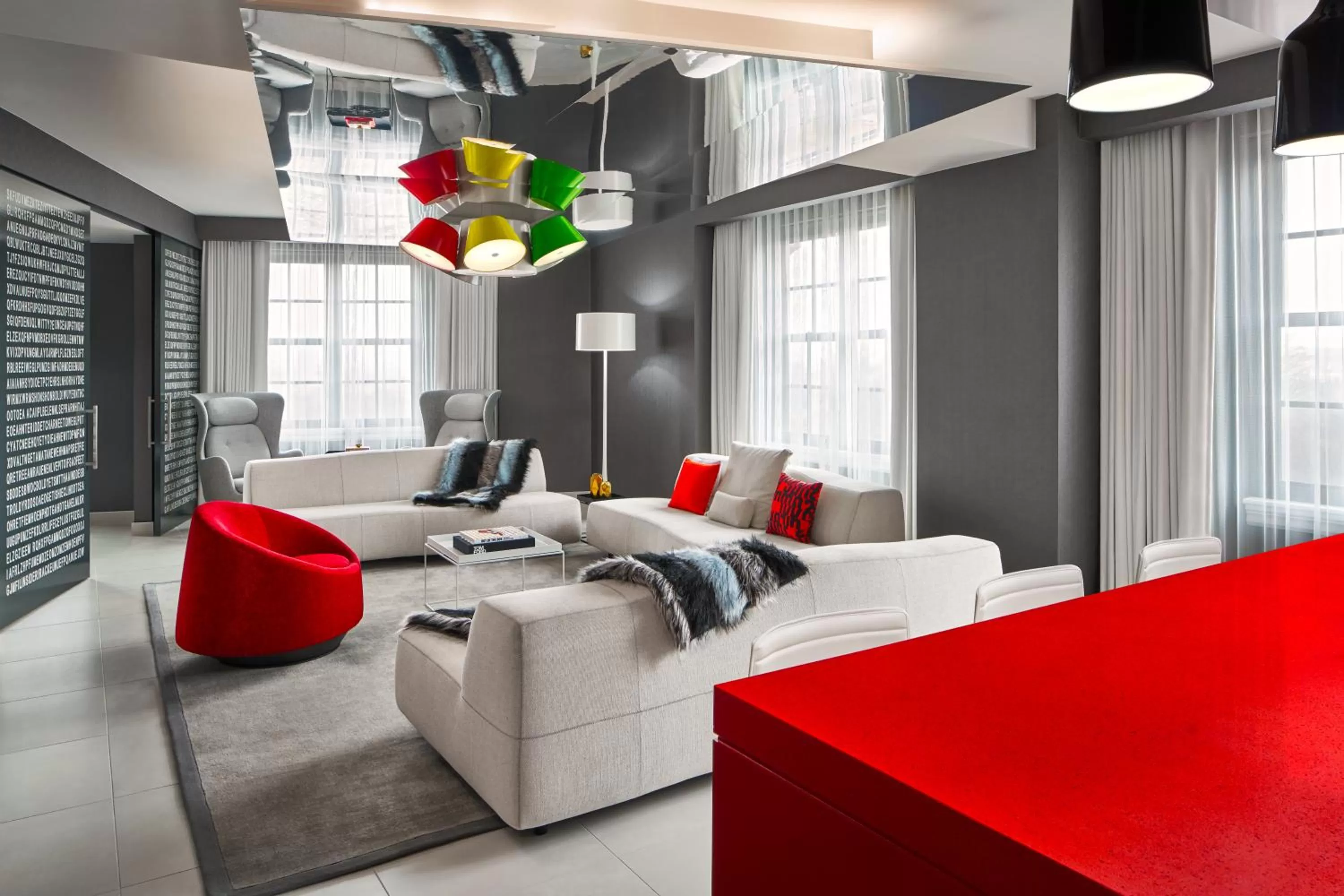 Seating area in Hotel Washington