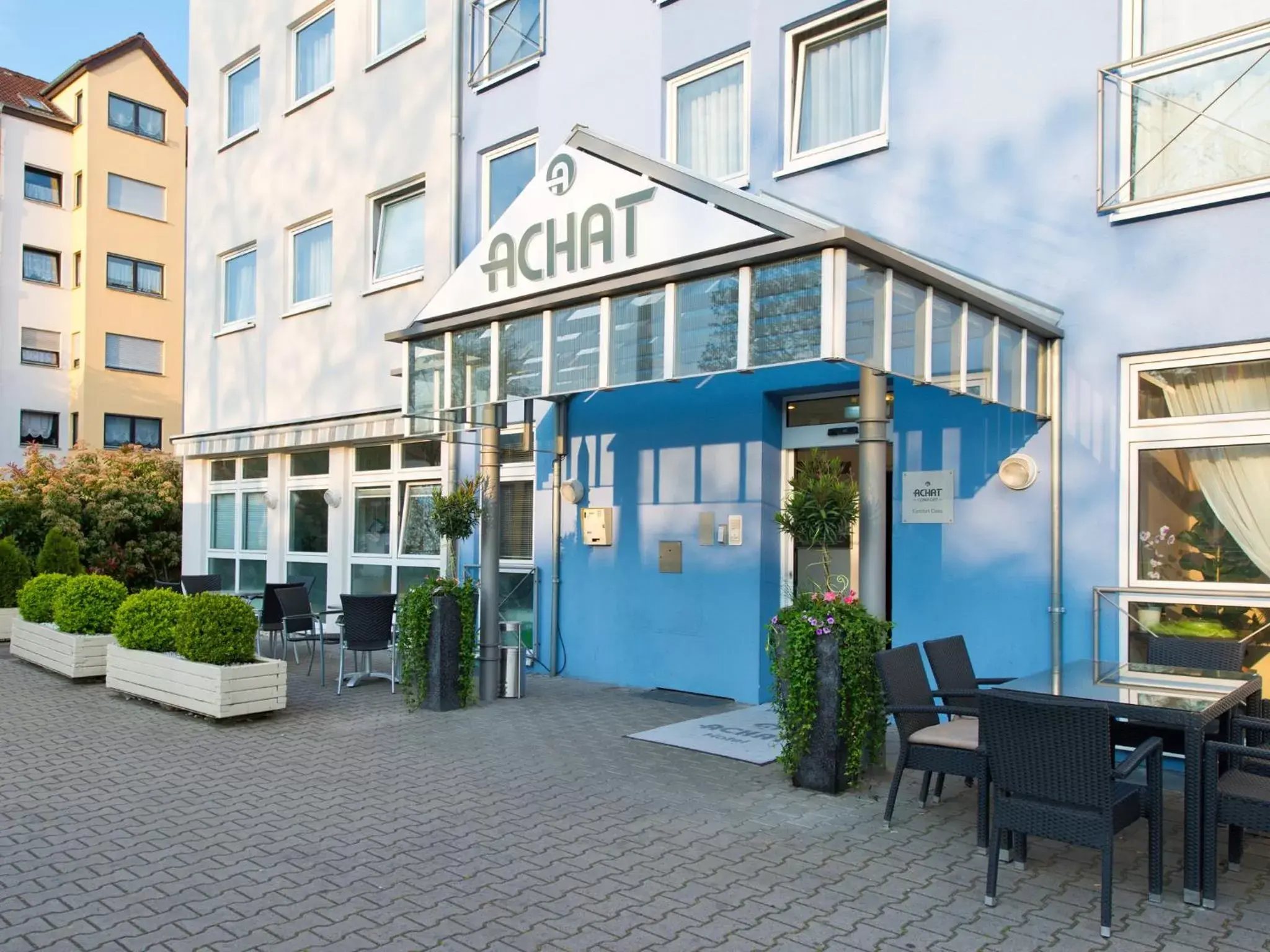 Facade/entrance, Patio/Outdoor Area in ACHAT Hotel Frankenthal in der Pfalz