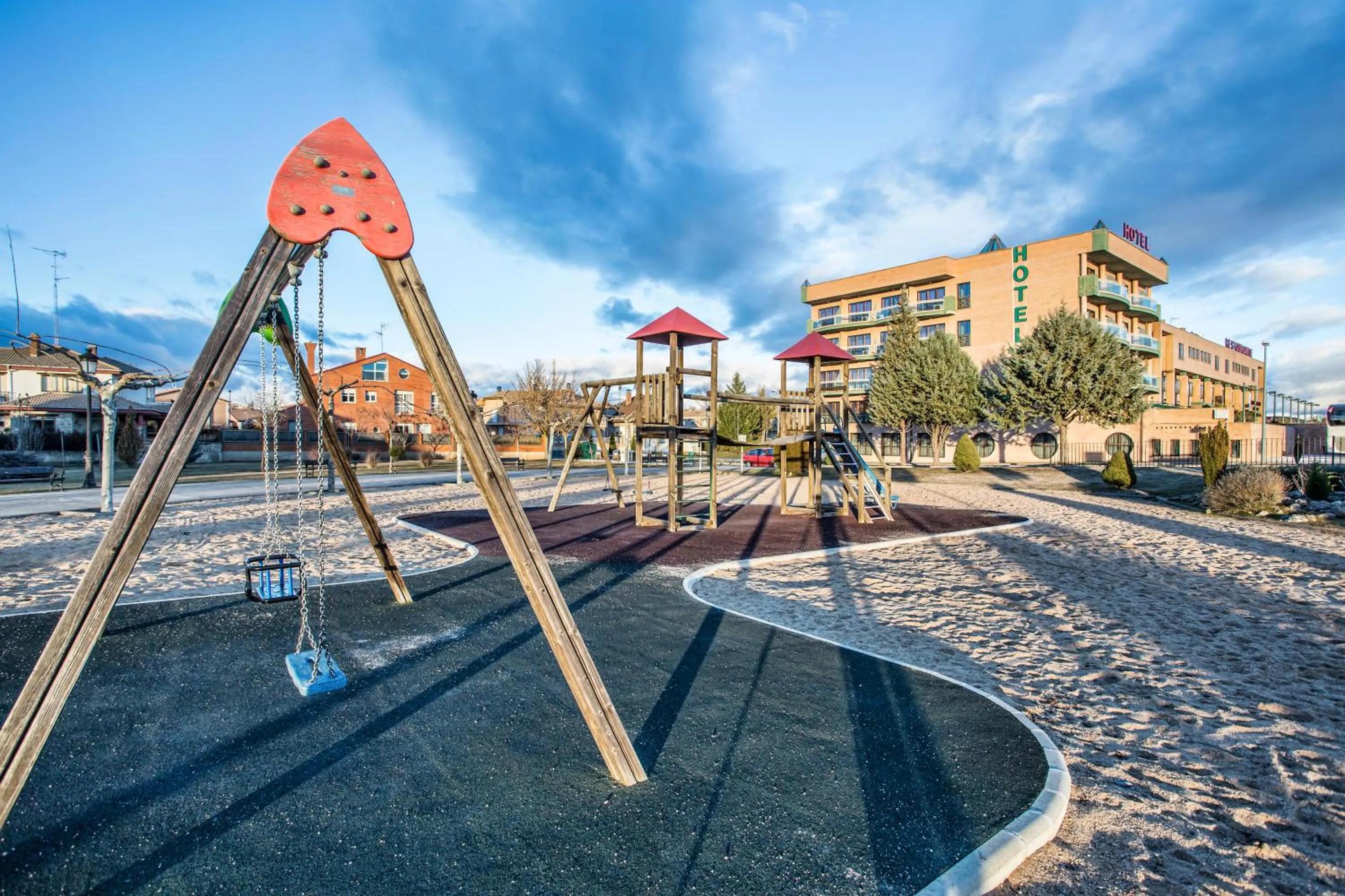 Property building in Hotel Spa Rio Ucero