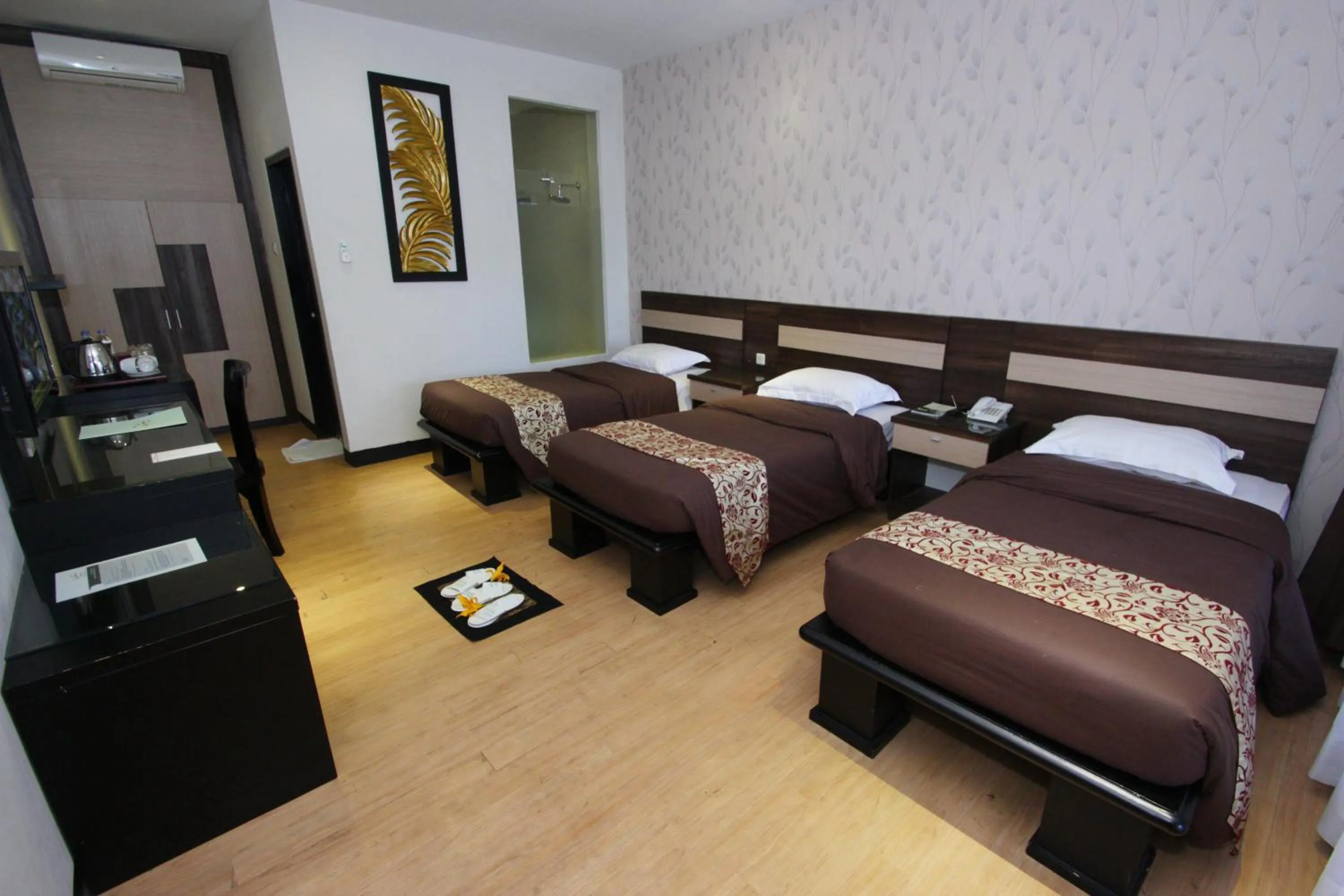Bed in Kusuma Agrowisata Resort & Convention