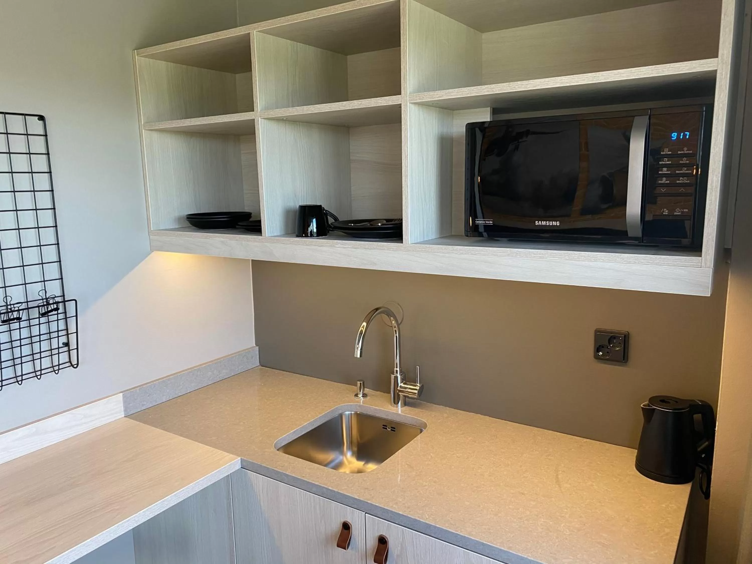 Kitchen or kitchenette in Skyline Airport Hotel