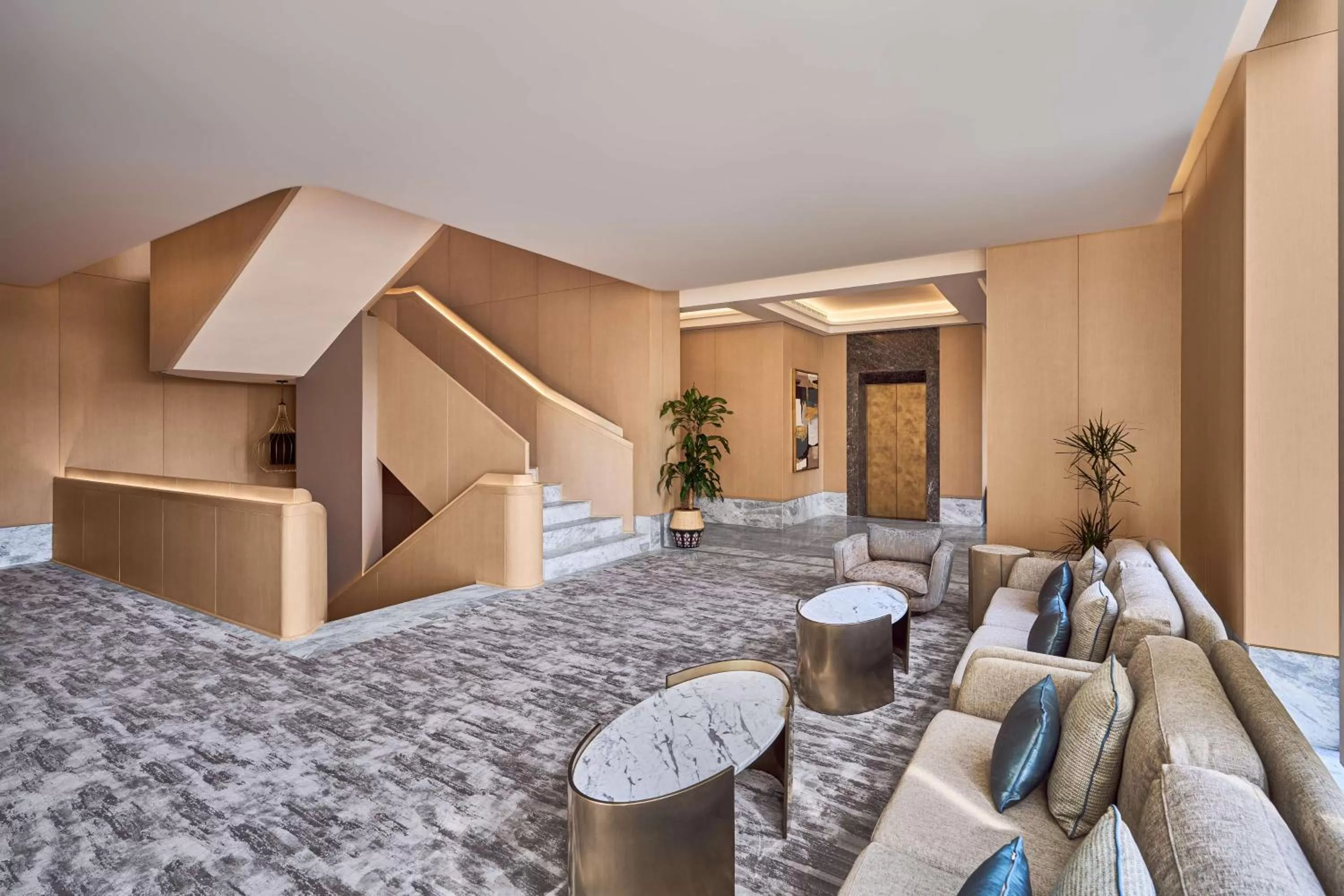 Lobby or reception, Bed in Mansard Riyadh, a Radisson Collection Hotel