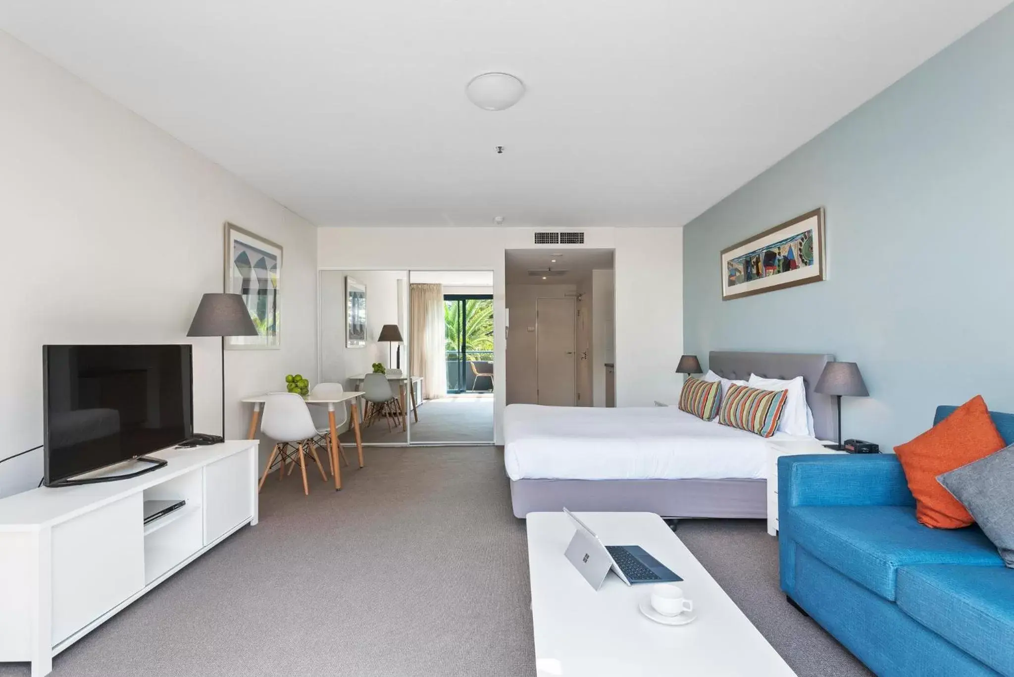 Bedroom, TV/Entertainment Center in Quest Cronulla Beach