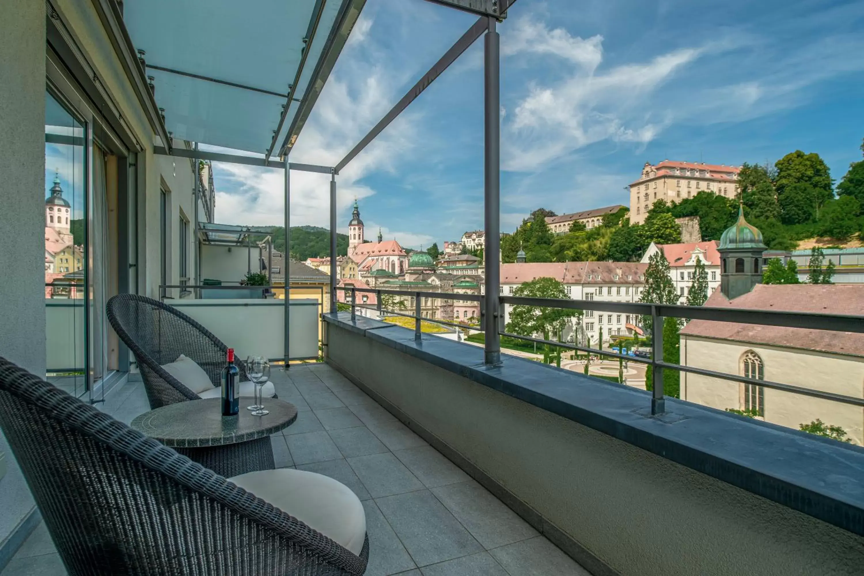 Balcony/Terrace in Aqua Aurelia Suitenhotel an den Thermen