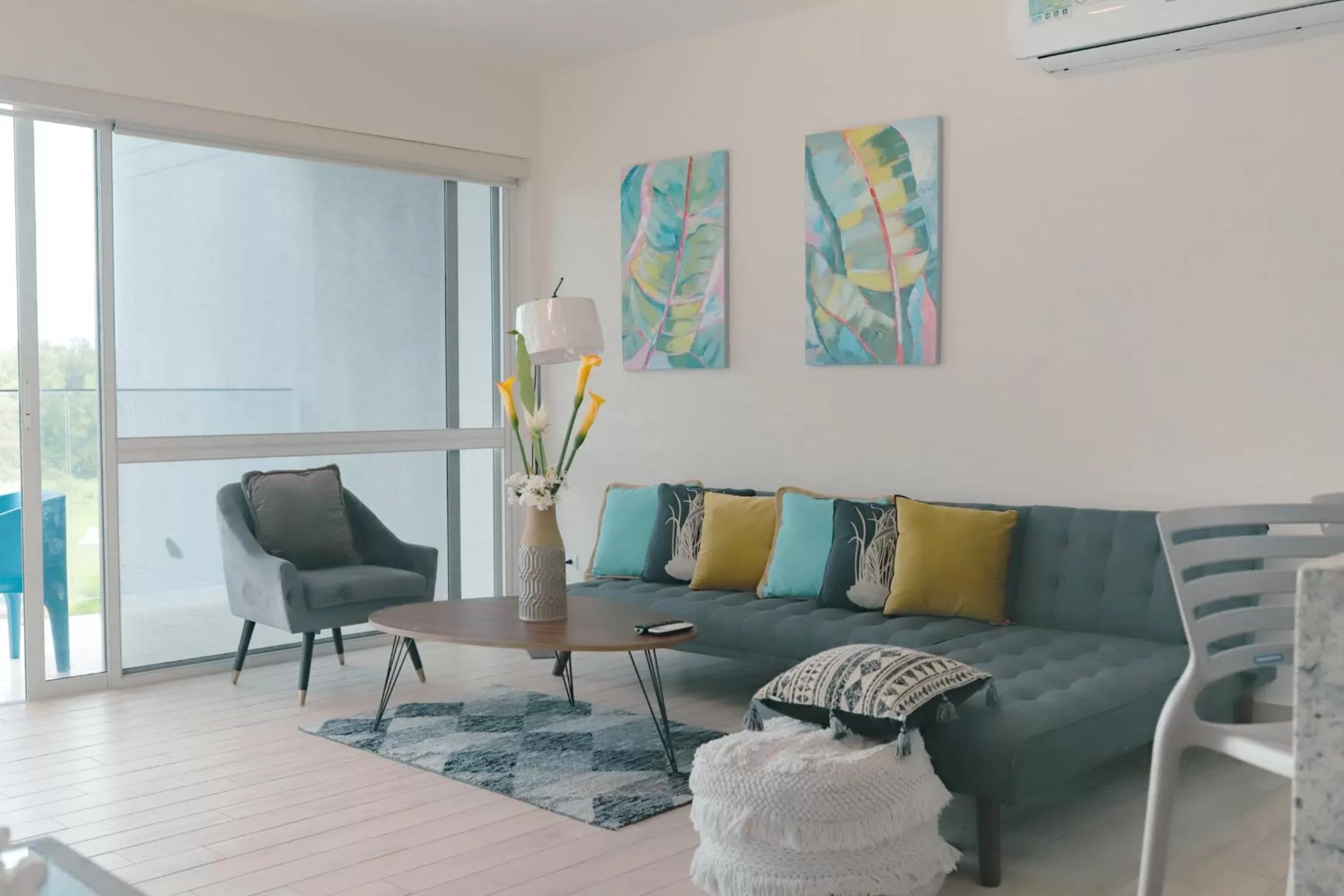 Living room, Seating Area in Playa Caracol Residences