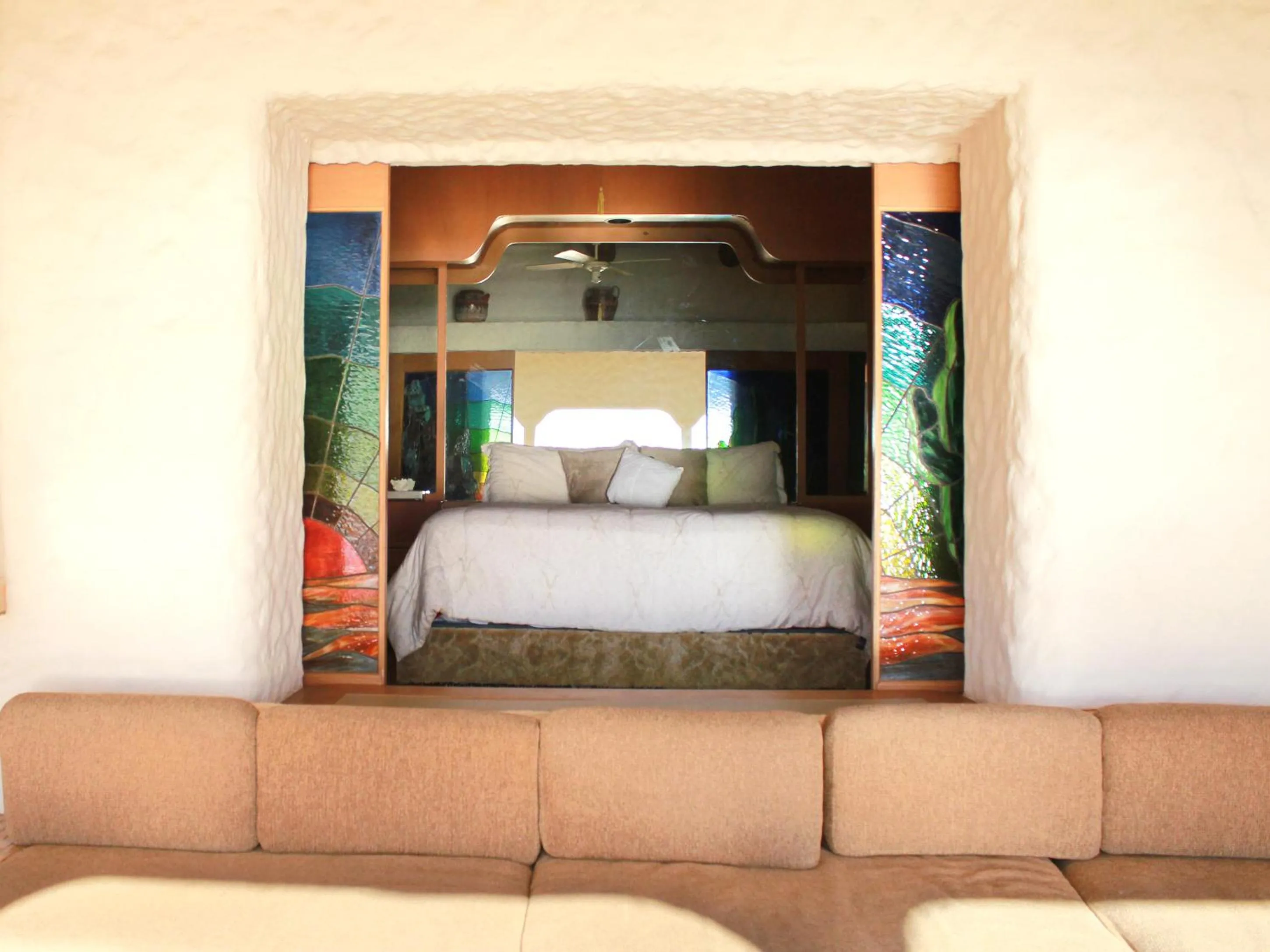 Living room, Bed in Castillos Del Mar