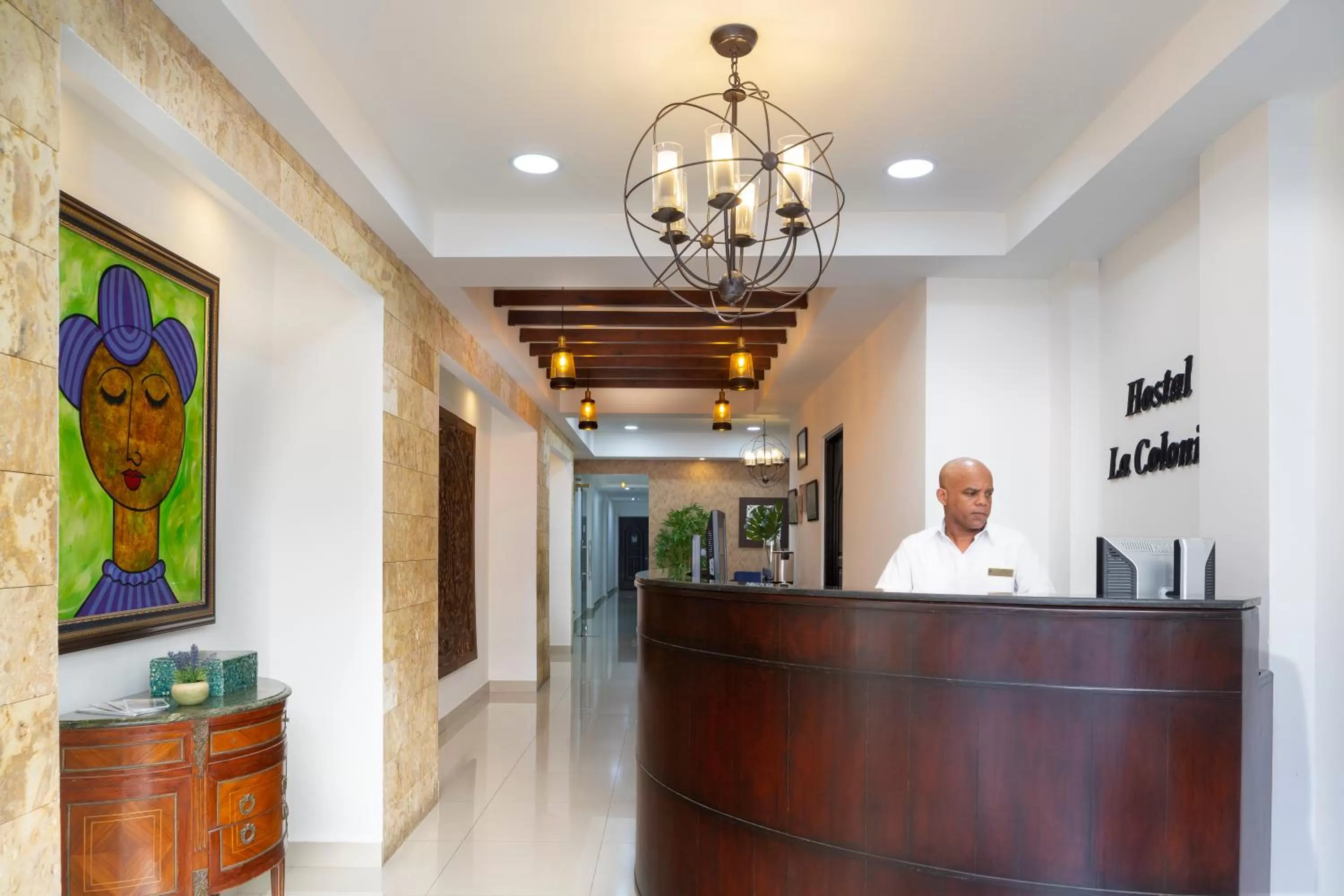 Lobby or reception in Hotel La Colonia