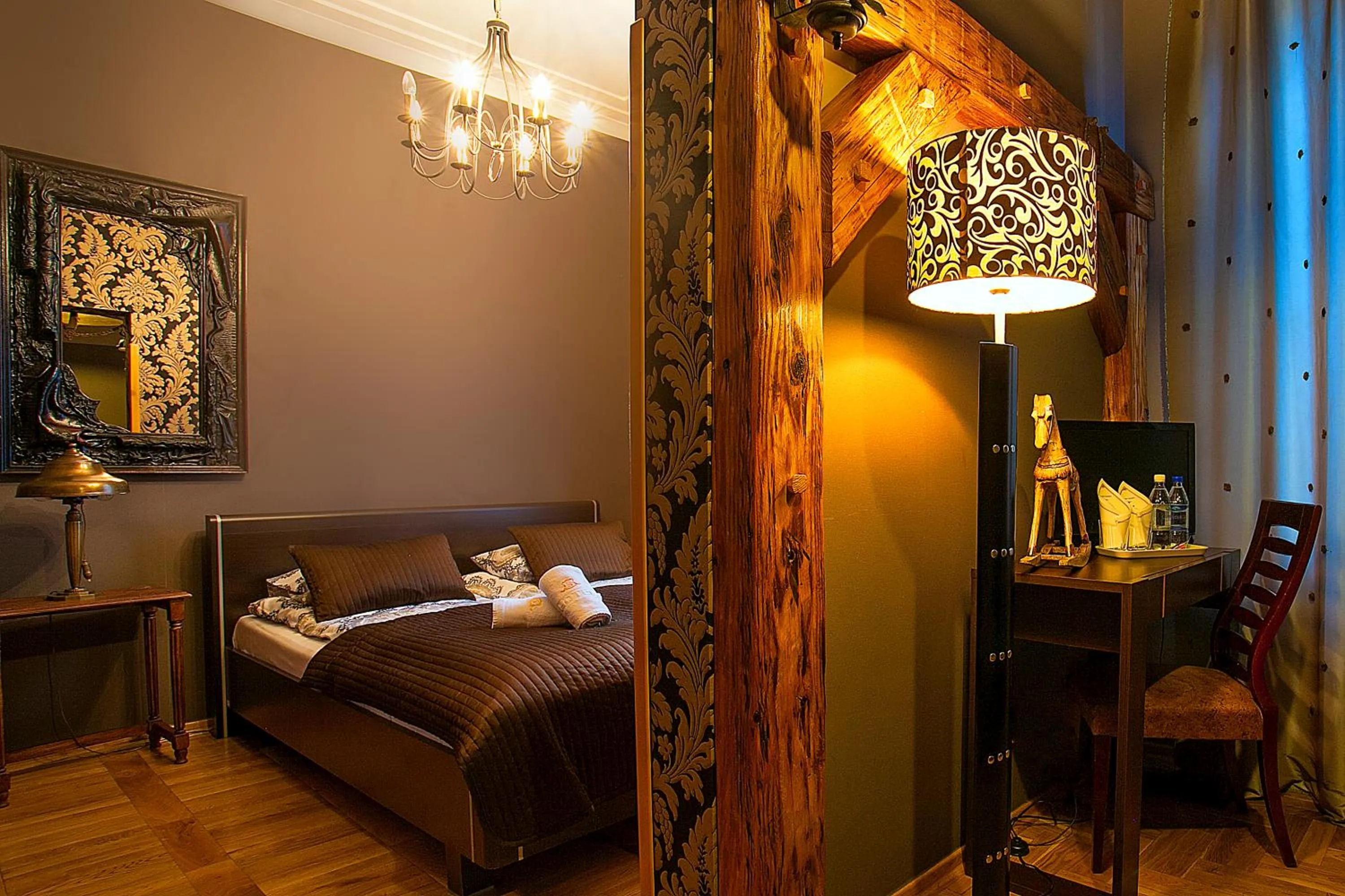 Bed in Aparthotel Oberża