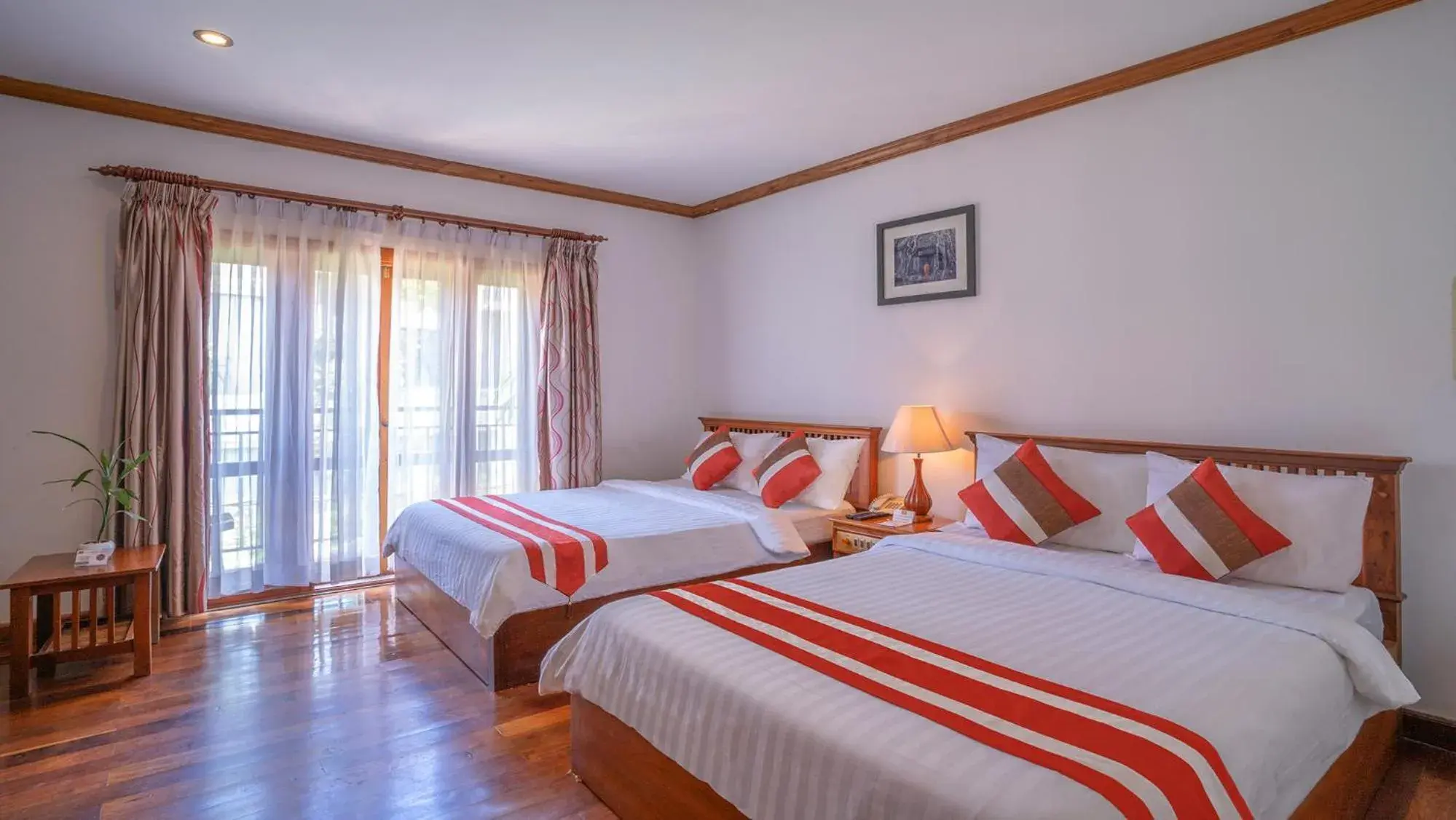 Bed in Cheathata CTA Hotel Siem Reap Bed in Cheathata CTA Hotel Siem Reap