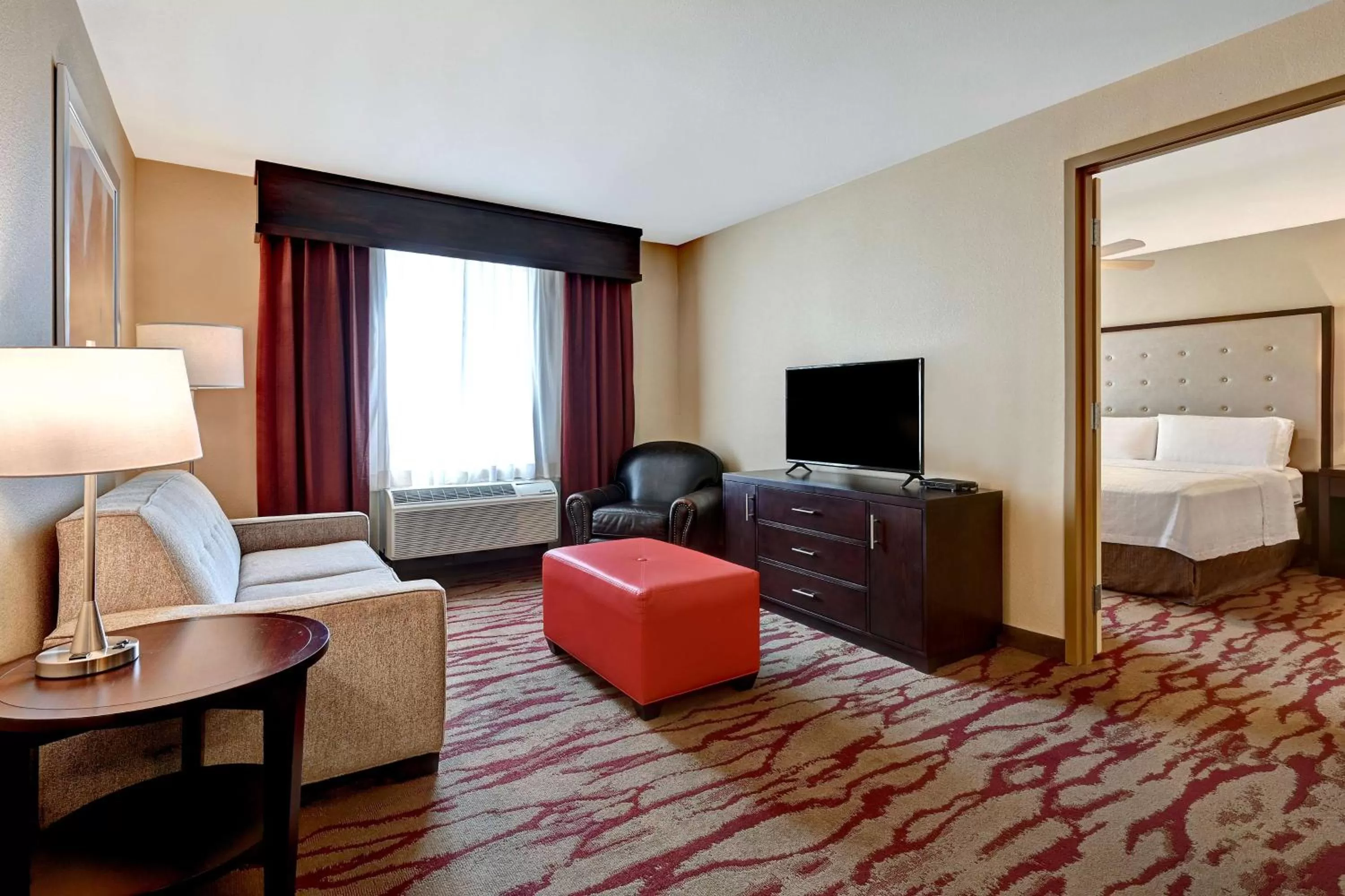 Living room, Bed in Homewood Suites by Hilton Albuquerque Airport