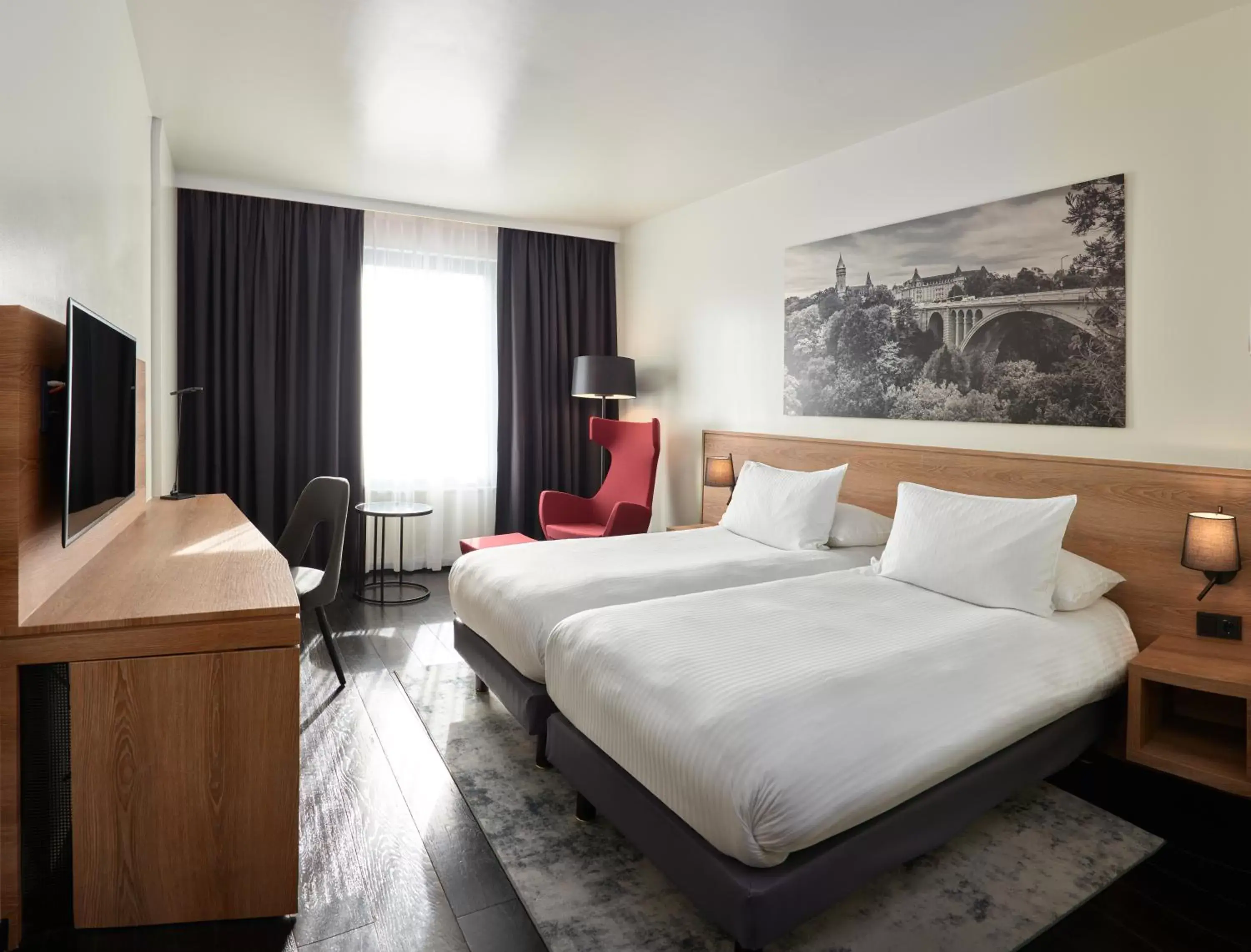 Bed in Park Inn by Radisson Luxembourg City