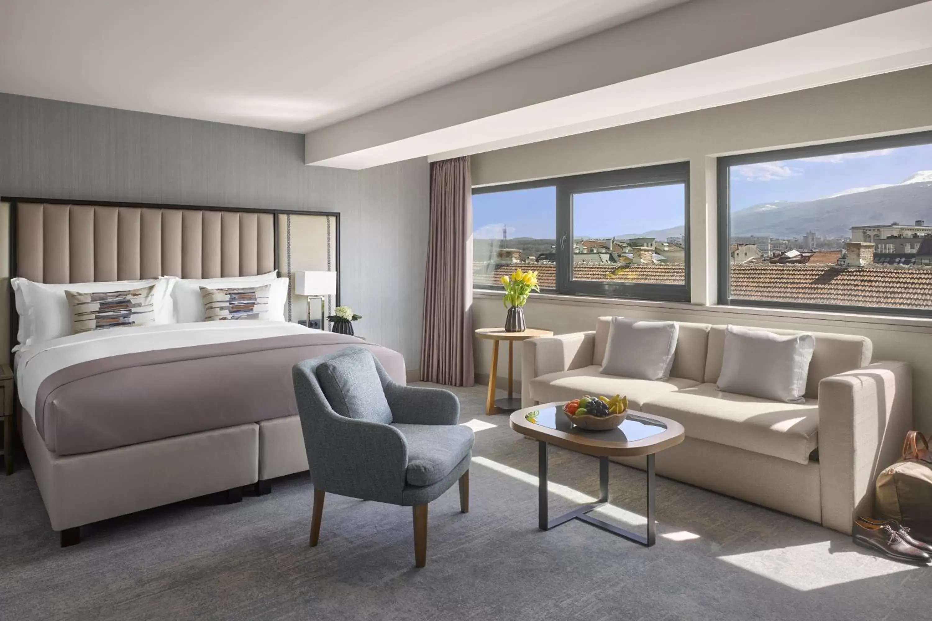 TV and multimedia, Bed in InterContinental Sofia by IHG TV and multimedia, Bed in InterContinental Sofia by IHG