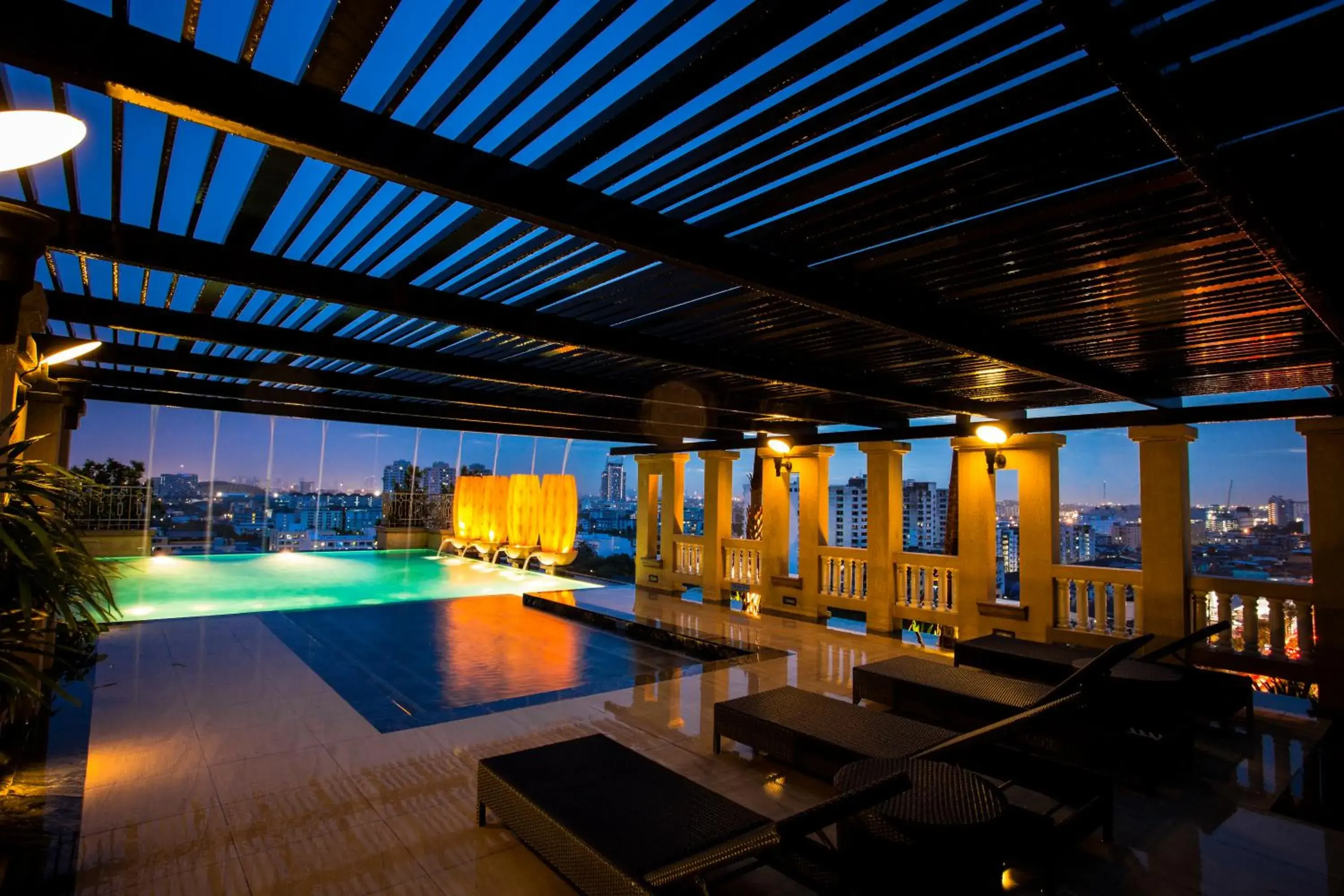Night, Swimming Pool in The Grand Fourwings Convention hotel (SHA Extra Plus)