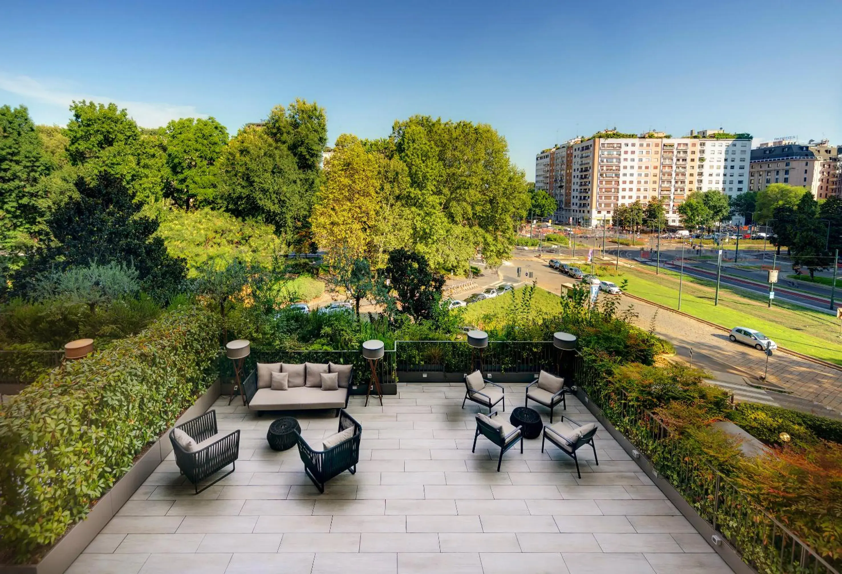 Balcony/Terrace in ME Milan Il Duca