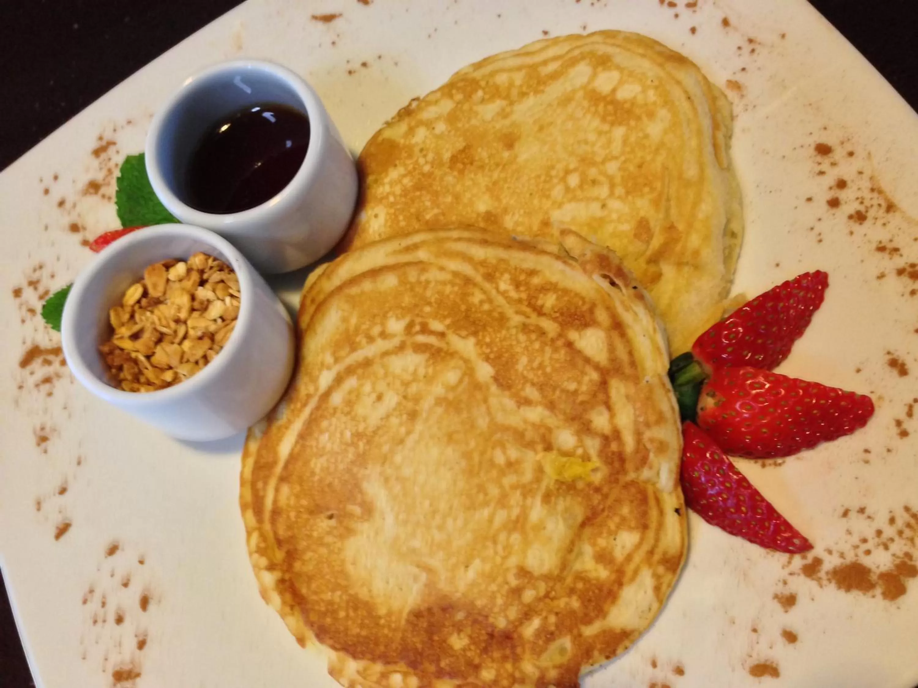 American breakfast in La Riviera Hotel