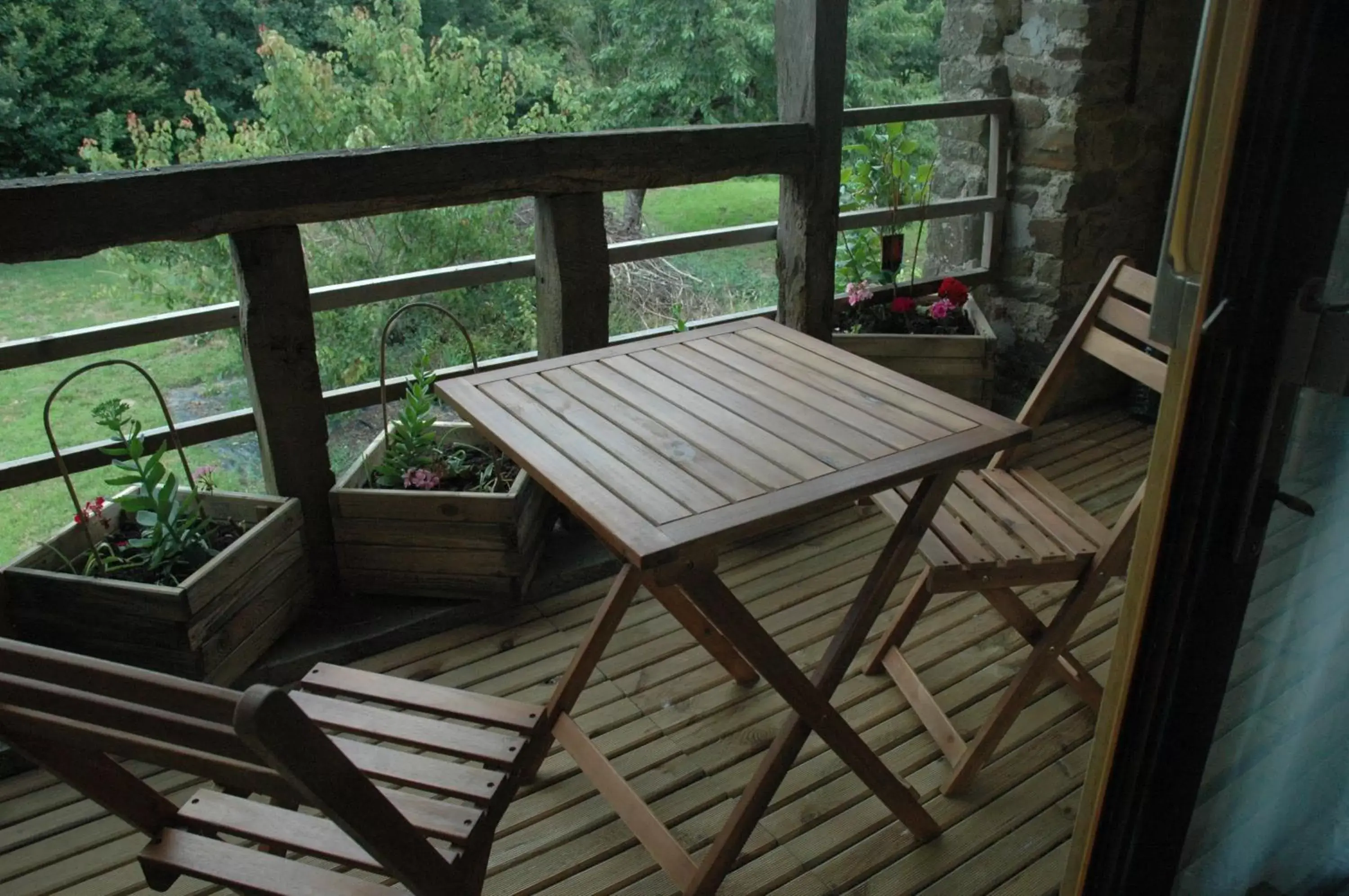 Balcony/Terrace in Chambre d'Hôte La Boulière