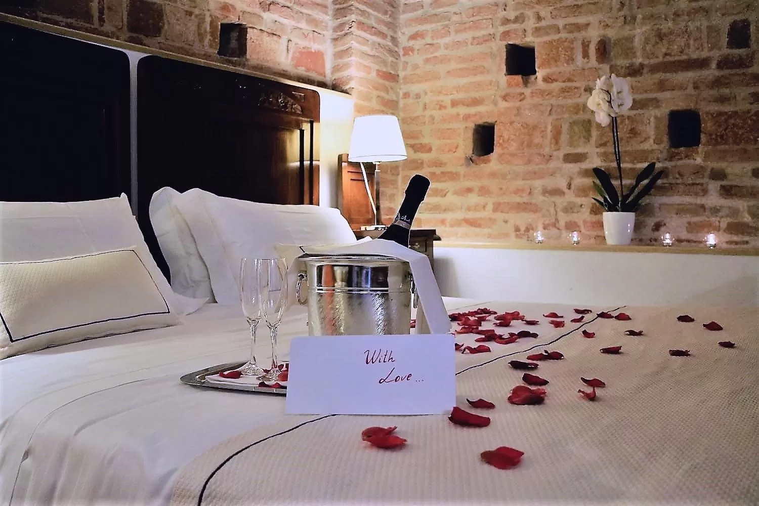 Bed in Hotel Villa Malaspina