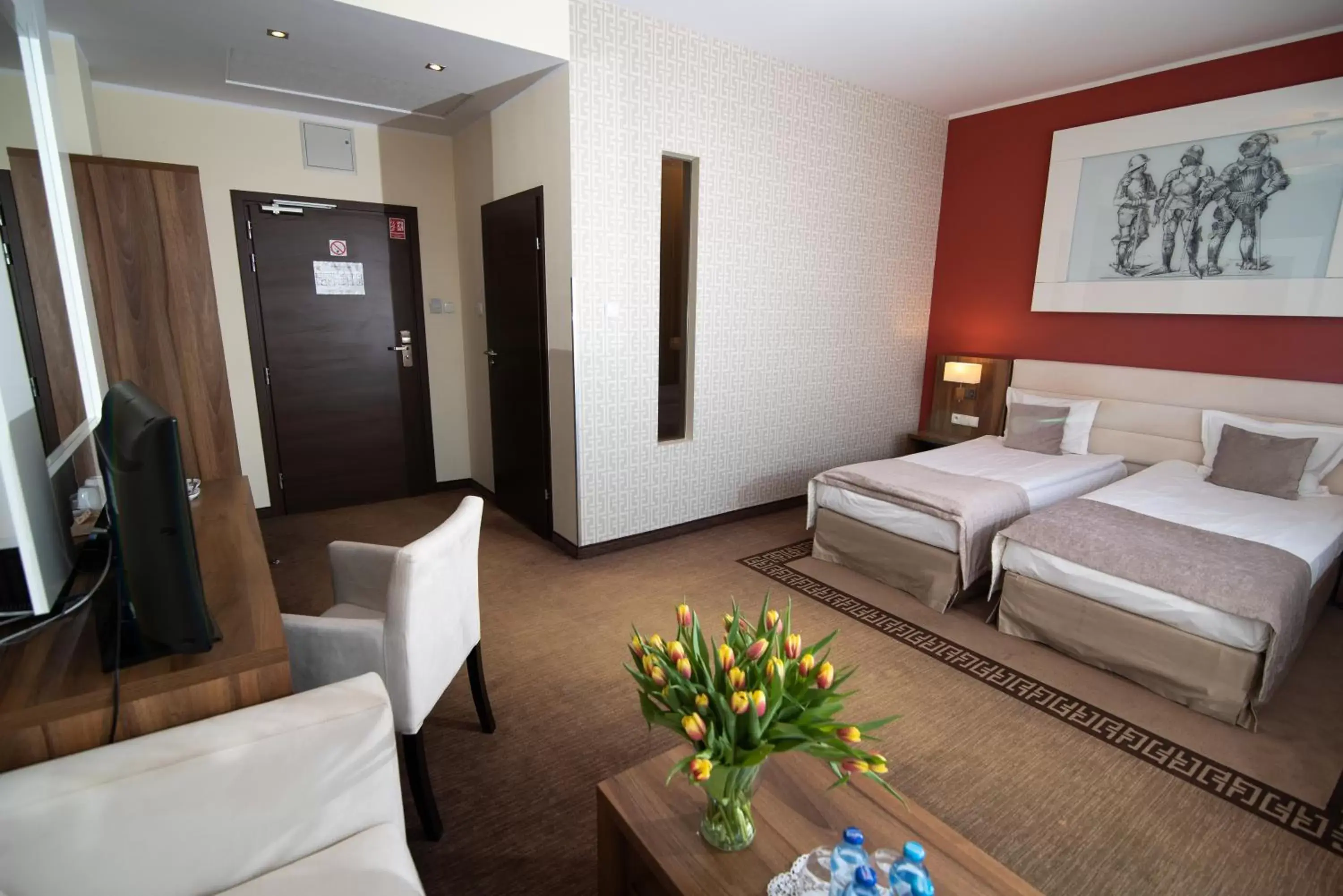 Deluxe Double Room with Balcony - Hotel Rycerski in Hotel Zamek Gniew Deluxe Double Room with Balcony - Hotel Rycerski in Hotel Zamek Gniew